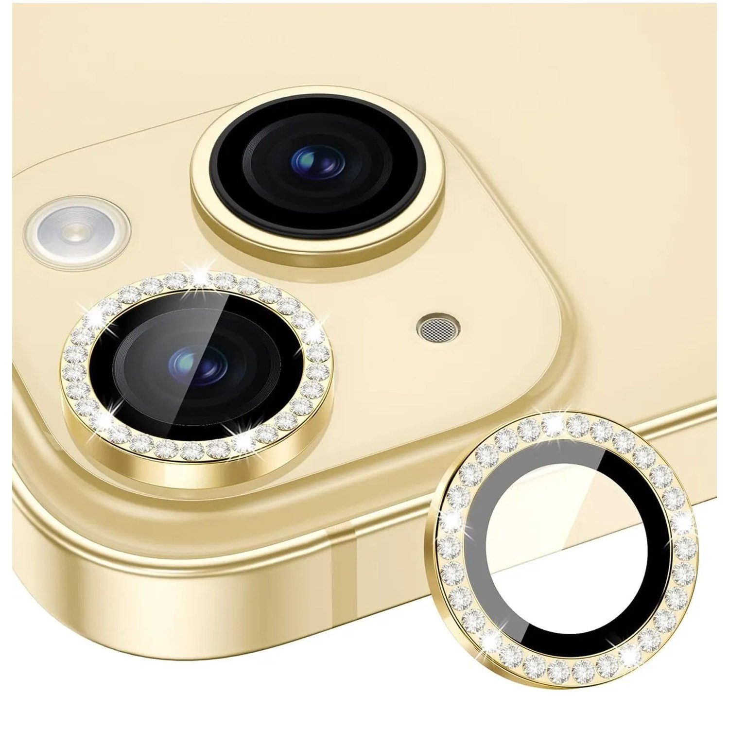 Nettech Apple iPhone 15 Plus Uyumlu Diamond Taşlı Model Kamera Cam Koruyucu NT-110771