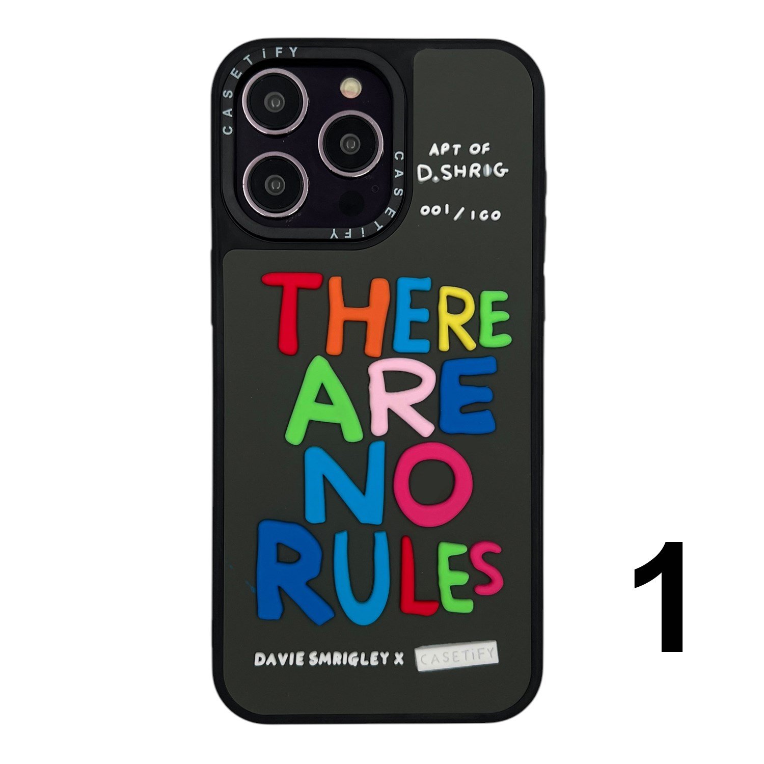 Nettech Apple iPhone 15 Pro Max Uyumlu Casetify Kabartmalı Arka Koruma Kılıf NT-112027
