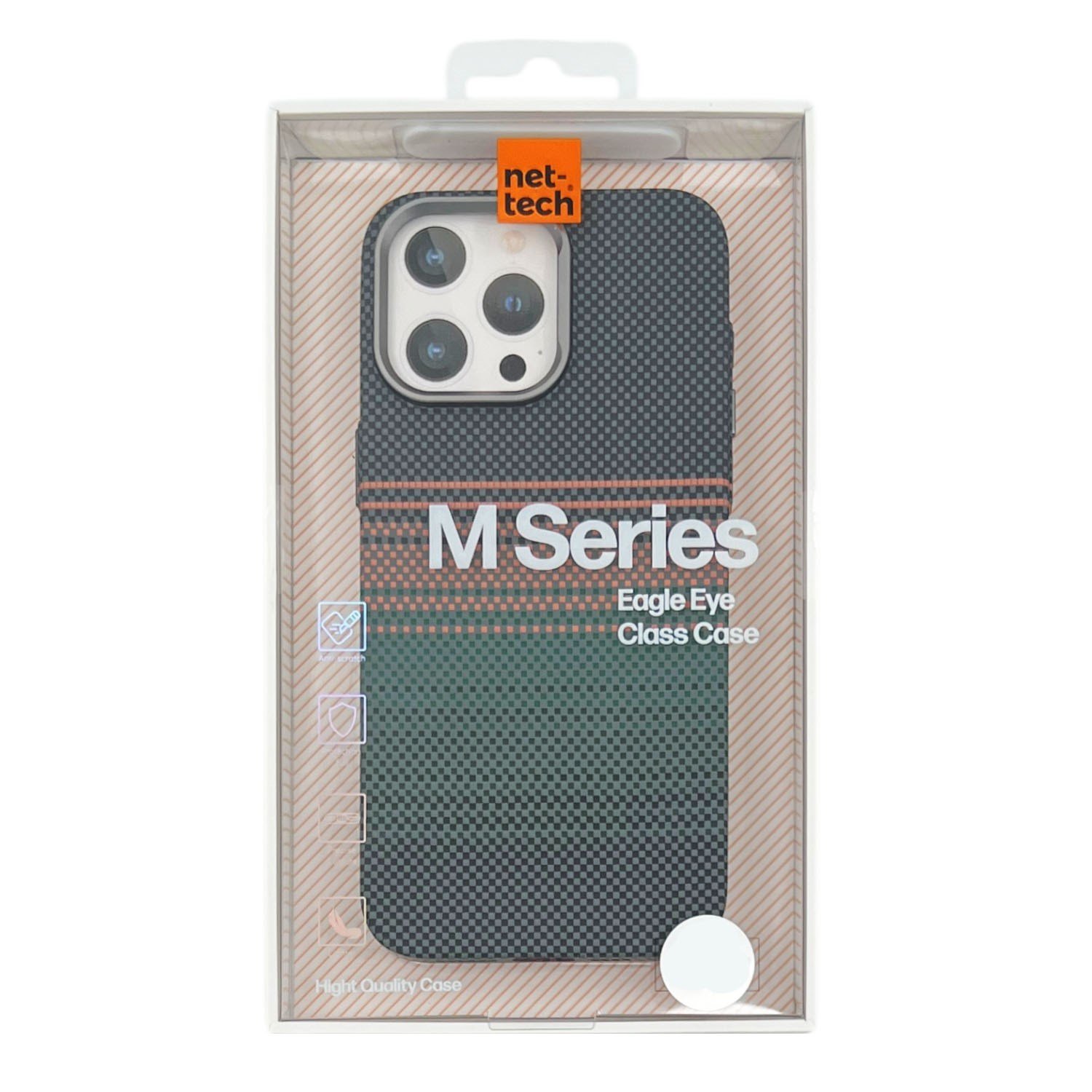 Nettech Apple iPhone 15 Pro Max Uyumlu NT-N069 Kevlar Arka Koruma Kılıf NT-113302