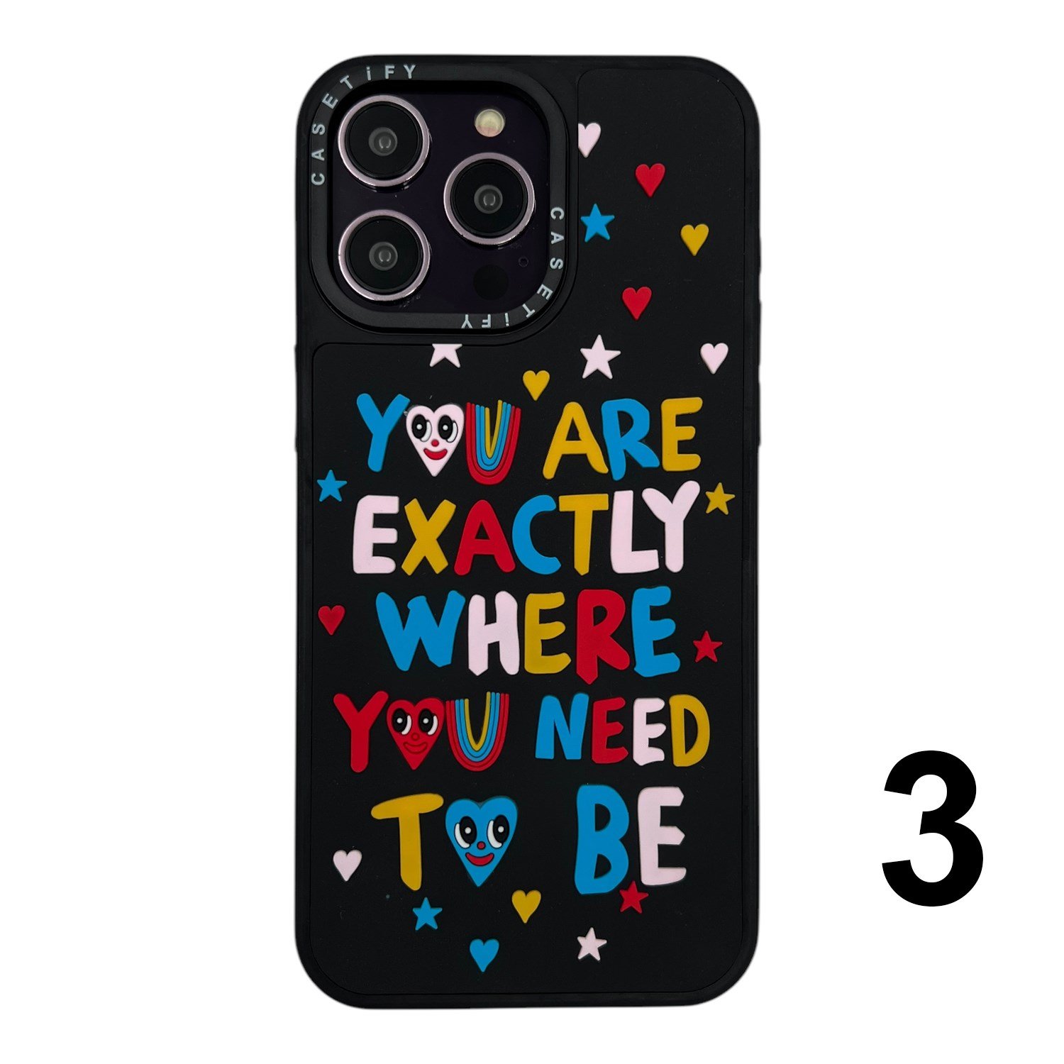 Nettech Apple iPhone 15 Pro Max Uyumlu Casetify Kabartmalı Arka Koruma Kılıf NT-112027