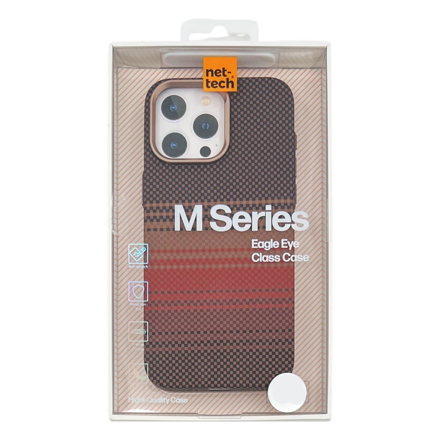 Nettech Apple iPhone 15 Pro Uyumlu NT-N069 Kevlar Arka Koruma Kılıf NT-113298