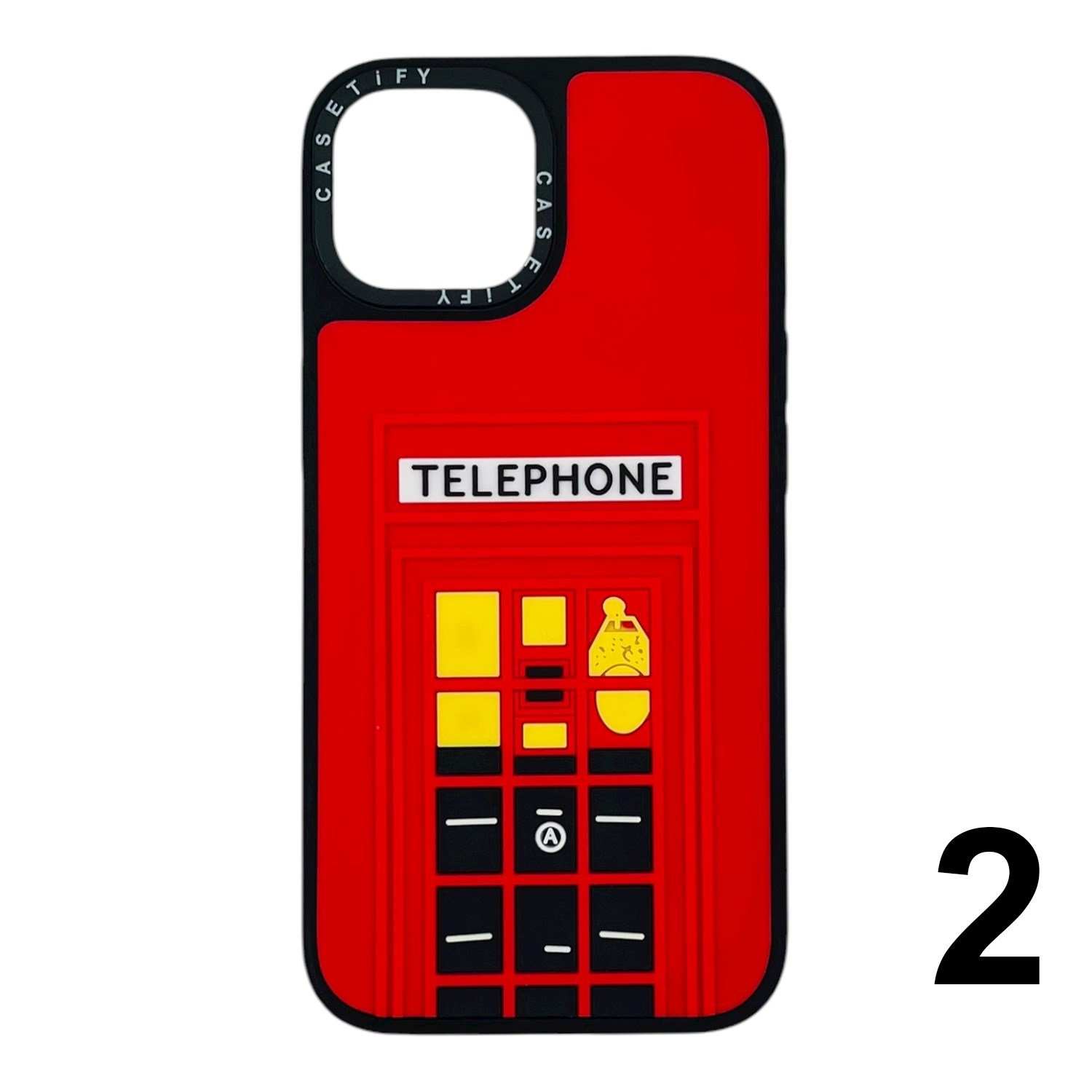 Nettech Apple iPhone 15 Uyumlu Casetify Kabartmalı Arka Koruma Kılıf NT-112026