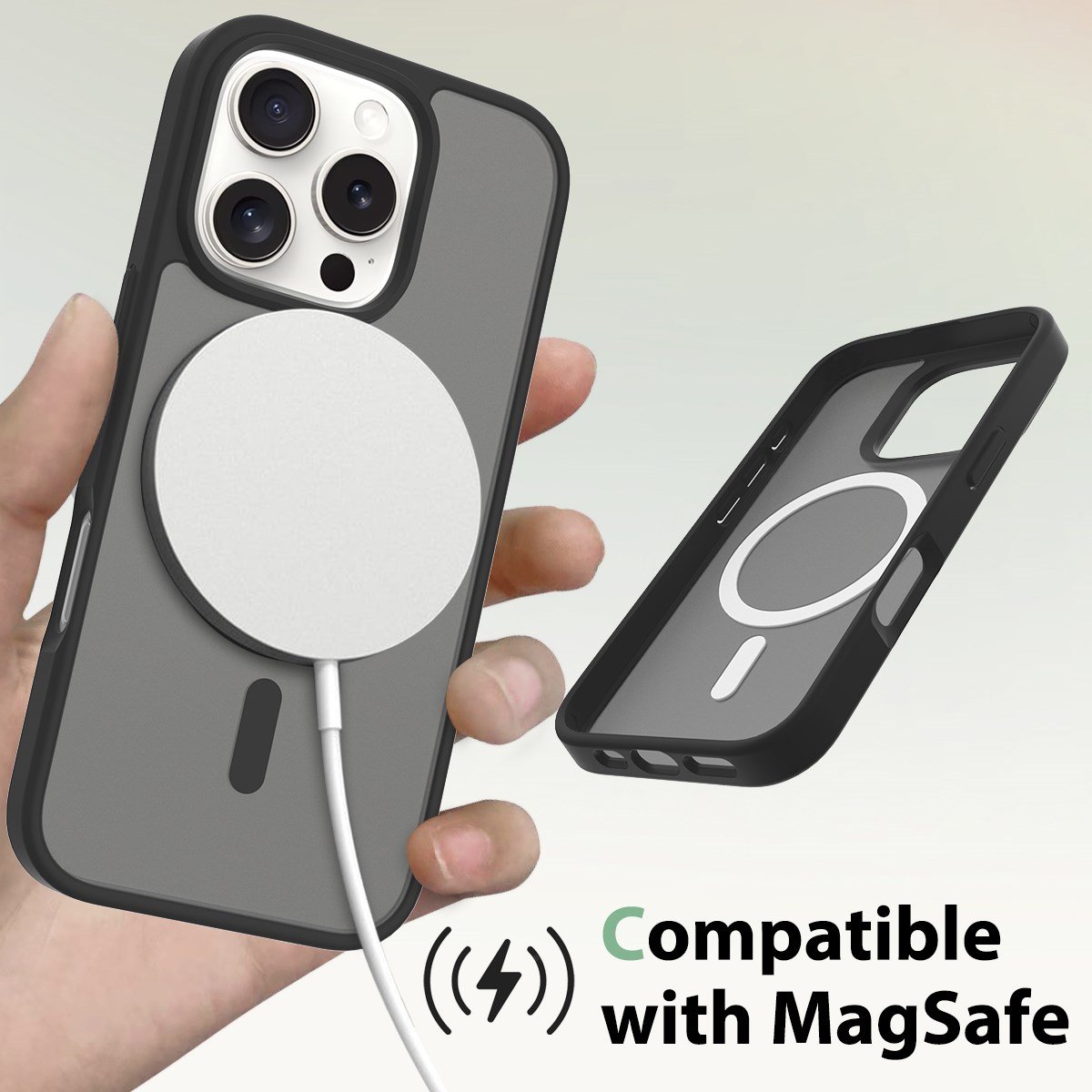 Nettech Apple iPhone 15 Uyumlu Mat Renkli MagSafe Arka Koruma Kılıf NT-104730
