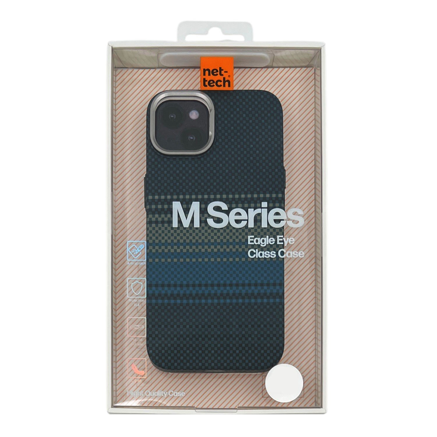Nettech Apple iPhone 15 Uyumlu NT-N069 Kevlar Arka Koruma Kılıf NT-113294