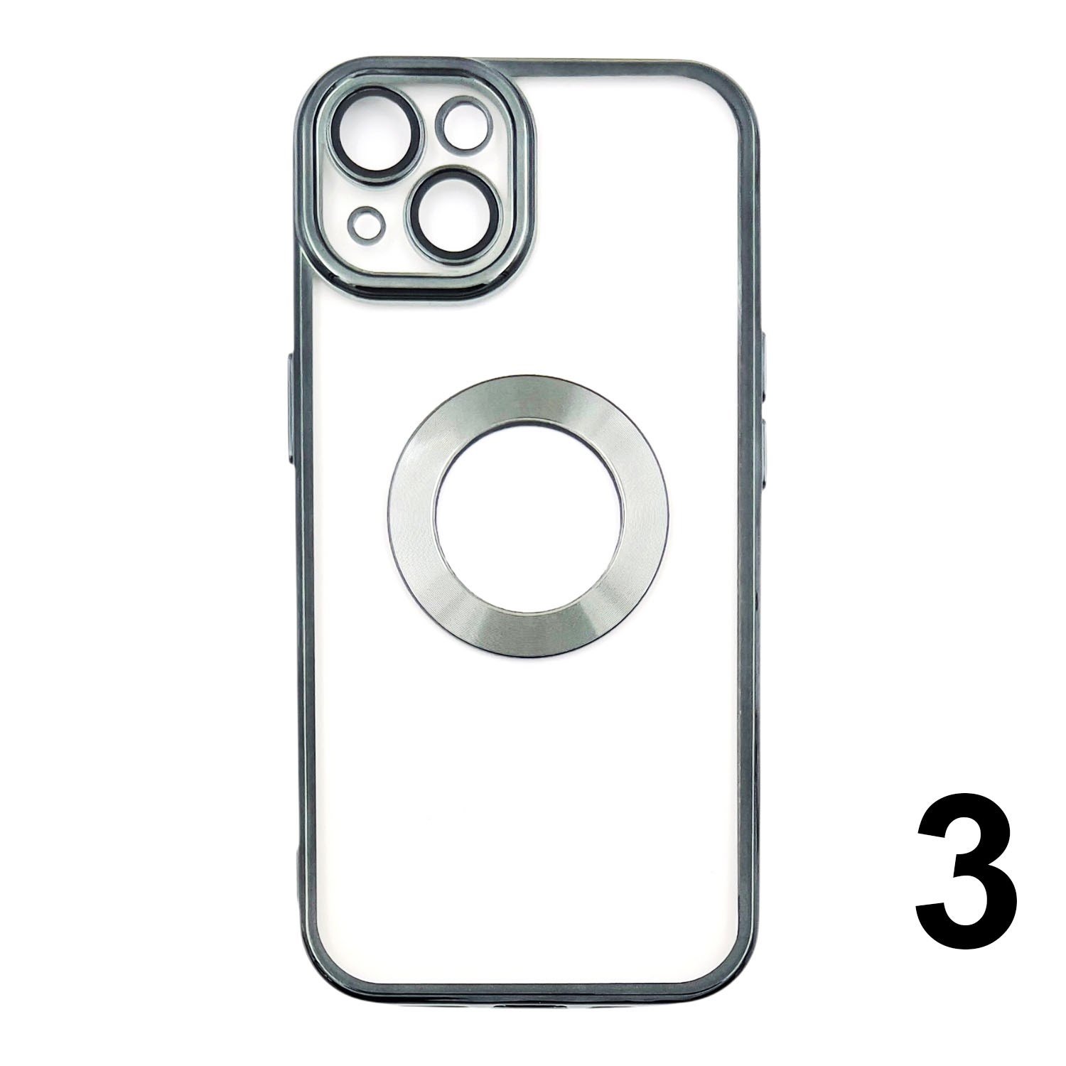 Nettech Apple iPhone 15 Uyumlu Round Silikon Seri Arka Koruma Kılıf NT-107169