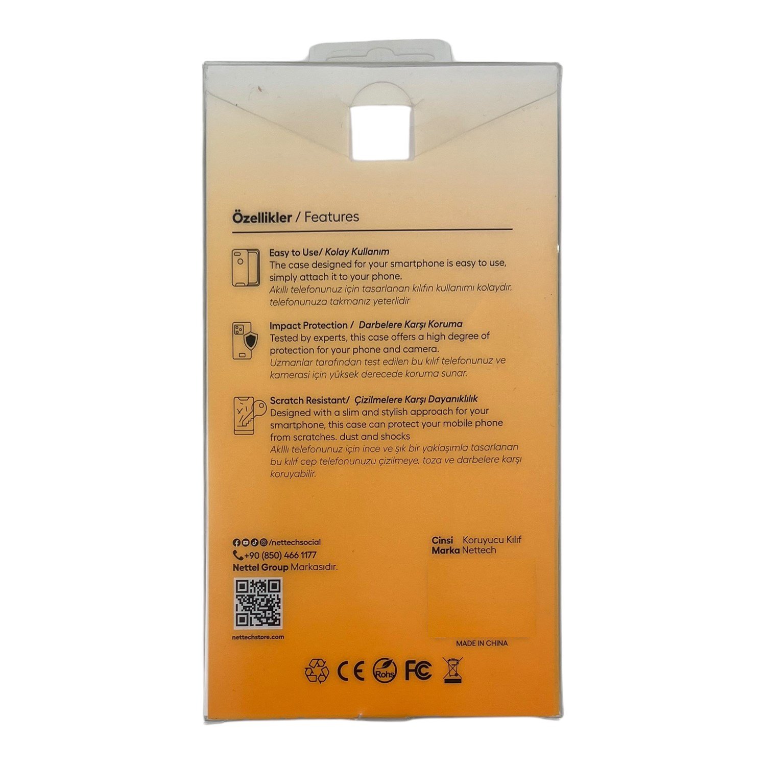 Nettech Apple iPhone 16 Plus Uyumlu NT-N057 Arka Koruma Kılıf NT-111005