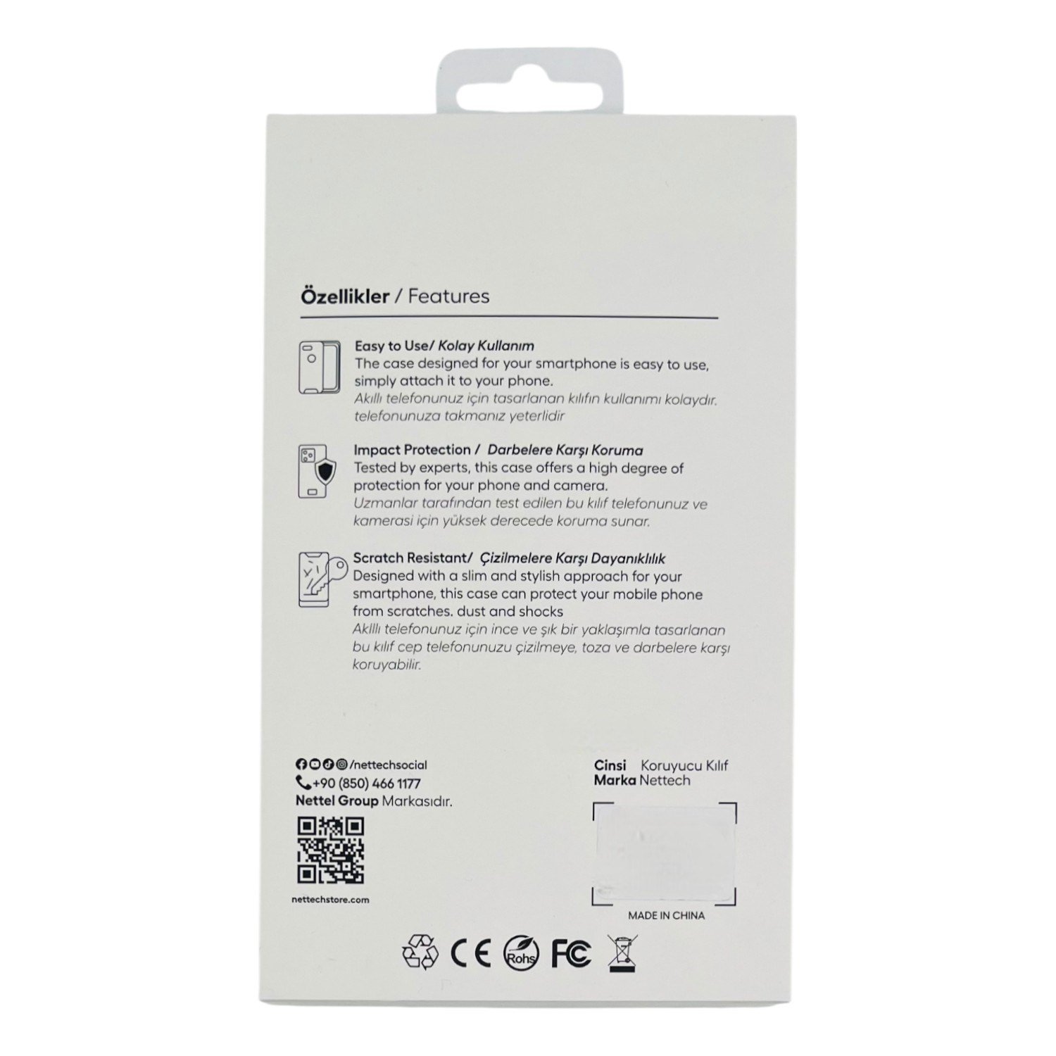 Nettech Apple iPhone 16 Pro Max Uyumlu NT-N077 Arka Koruma Kılıf NT-113728