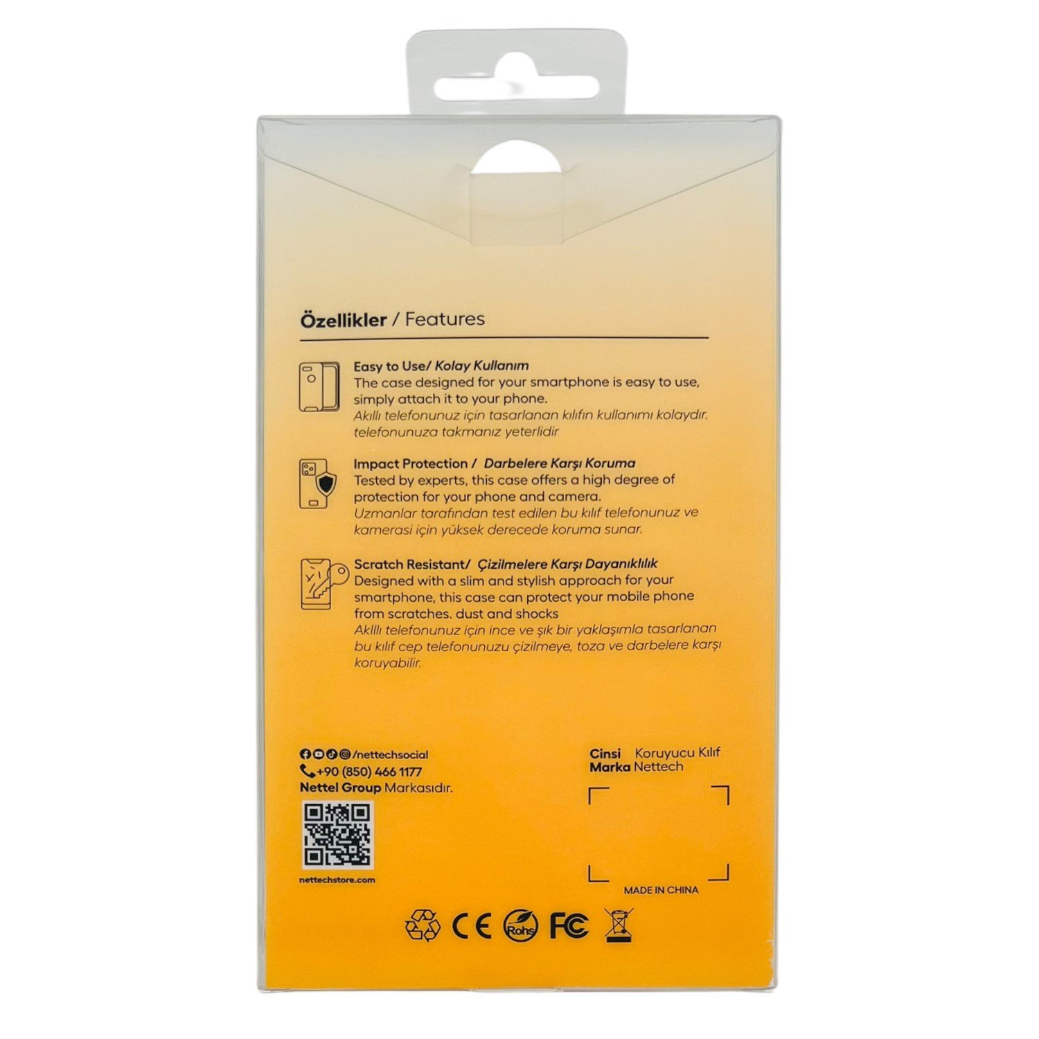 Nettech Apple iPhone 16 Pro Max Uyumlu NT-N083 Arka Koruma Kılıf NT-114143