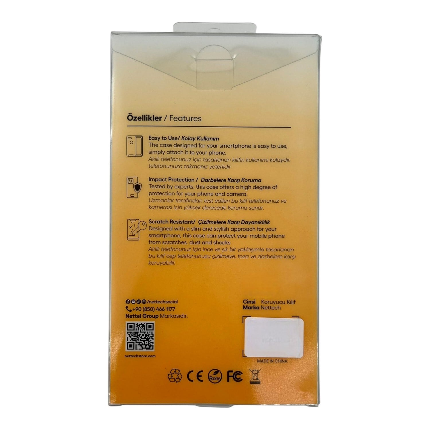Nettech Apple iPhone 16 Pro Uyumlu NT-N081 Arka Koruma Kılıf NT-114090