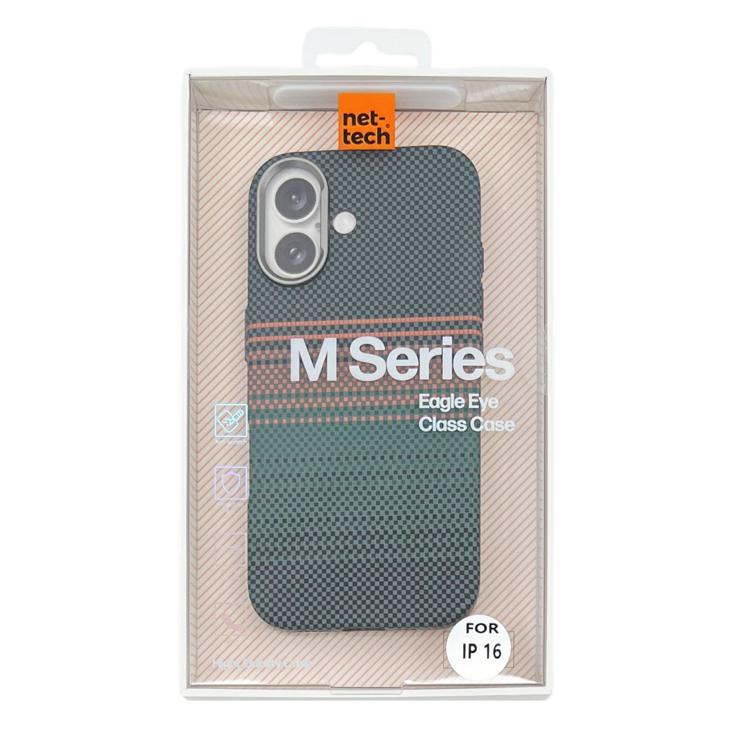 Nettech Apple iPhone 16 Uyumlu NT-N069 Kevlar Arka Koruma Kılıf NT-113278