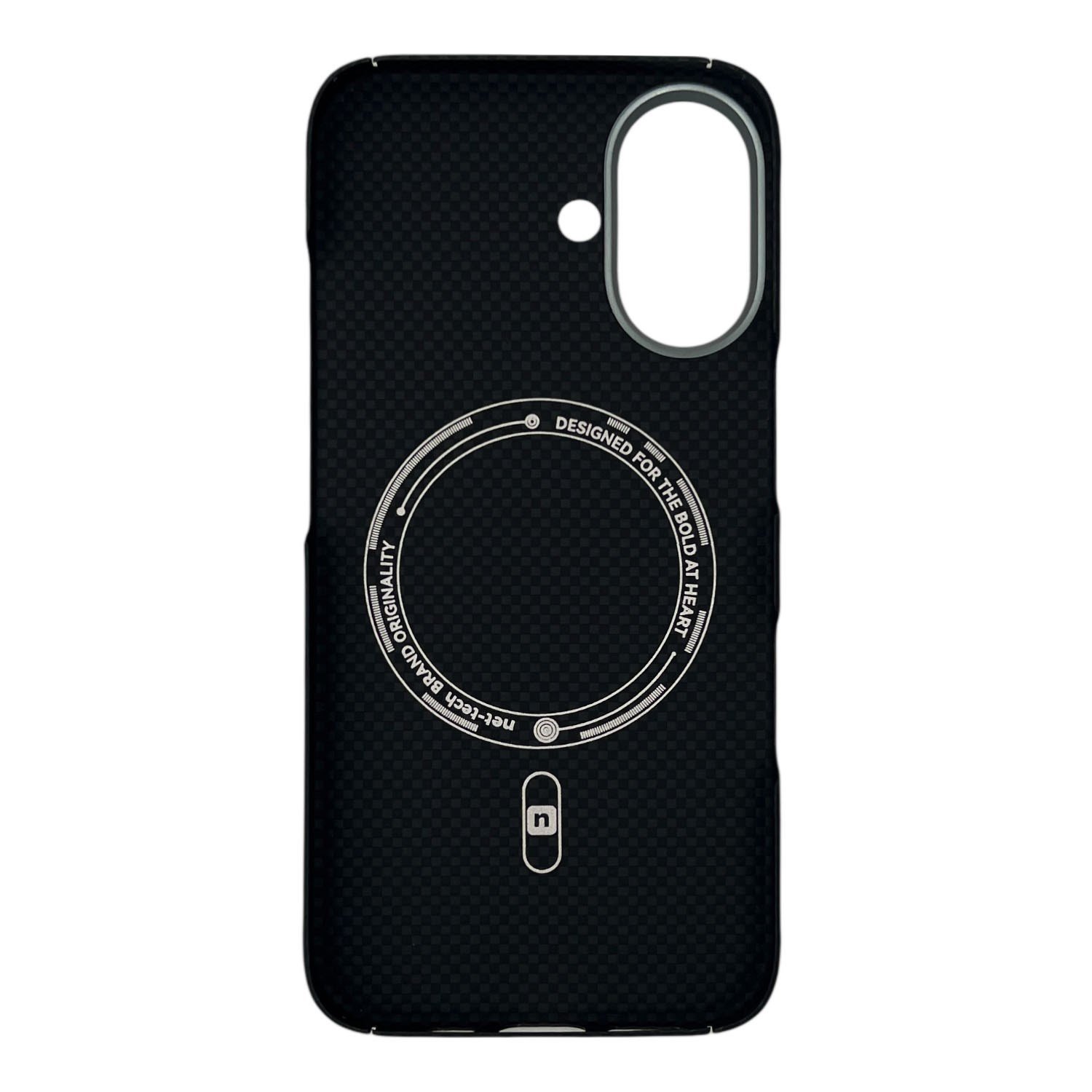 Nettech Apple iPhone 16 Uyumlu NT-N075 Kevlar Karbon Arka Koruma Kılıf NT-113702