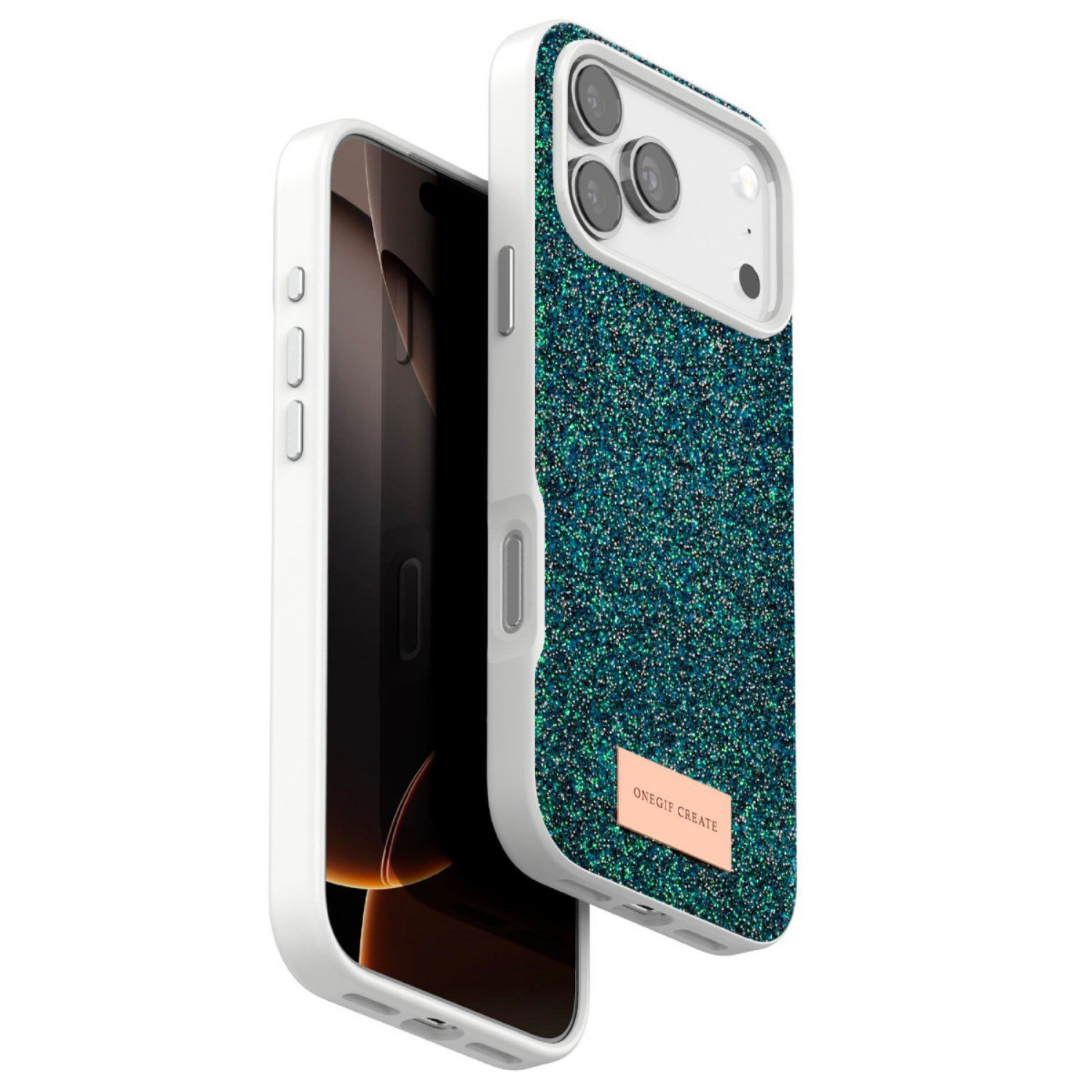 Nettech Apple iPhone 17 Pro Max Uyumlu Simli Arka Koruma Kılıf NT-116798