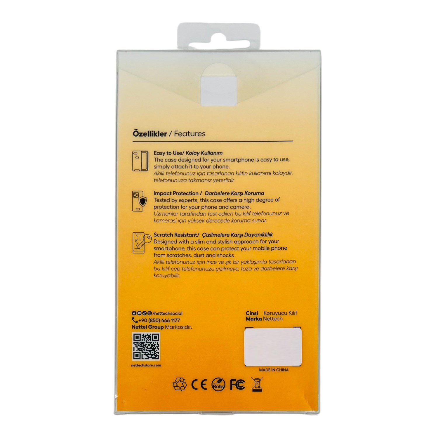 Nettech Apple iPhone 17 Uyumlu NT-N097 Arka Koruma Kılıf NT-115014