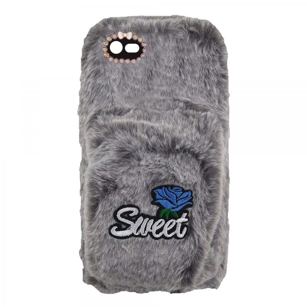 Nettech Apple iPhone 6S Plus Uyumlu Peluş Arka Koruma Kılıf VR-13088