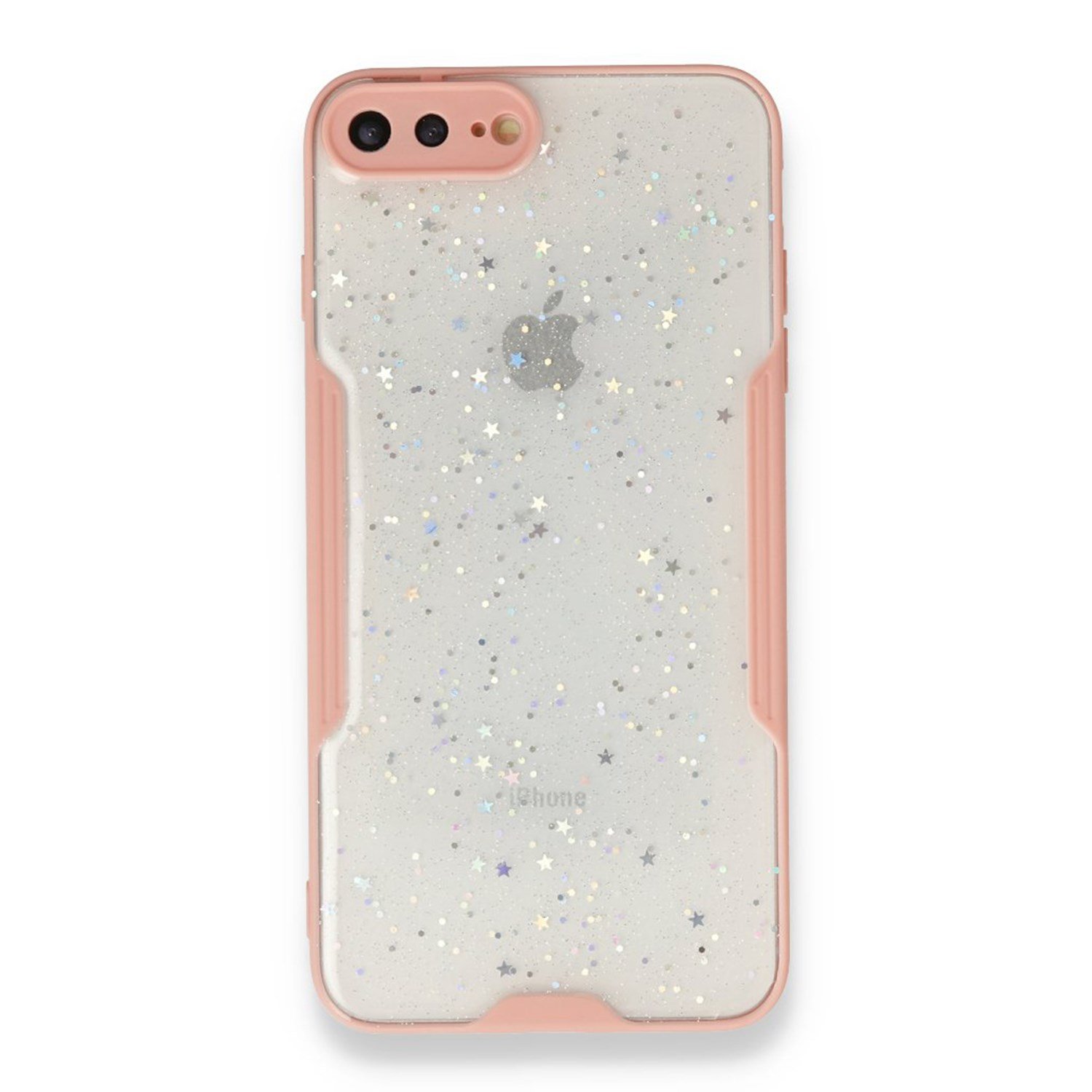 Nettech Apple iPhone 7 Plus Uyumlu Platin Simli Arka Koruma Kılıf NT-89584