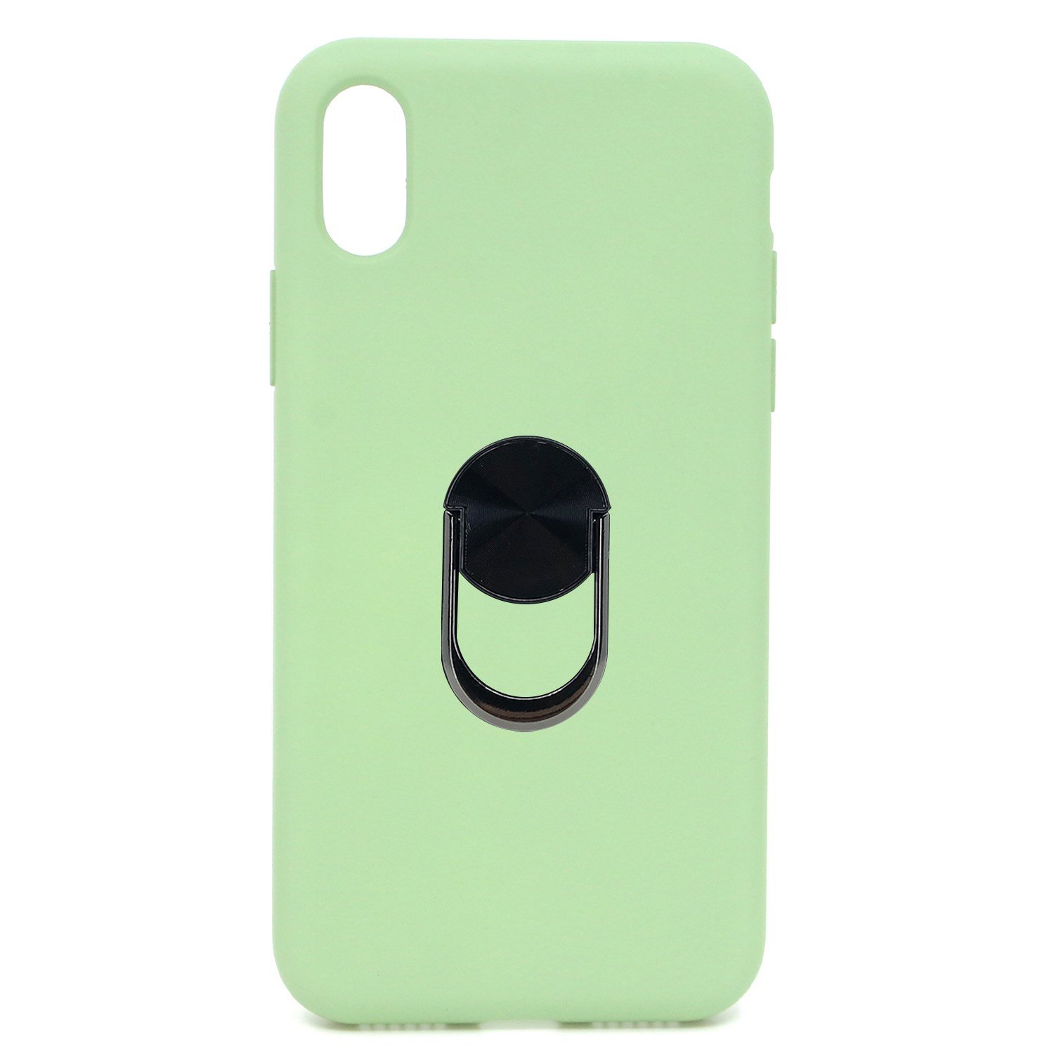 Nettech Apple iPhone X Uyumlu Leather Ring Nano Arka Koruma Kılıf NT-82864