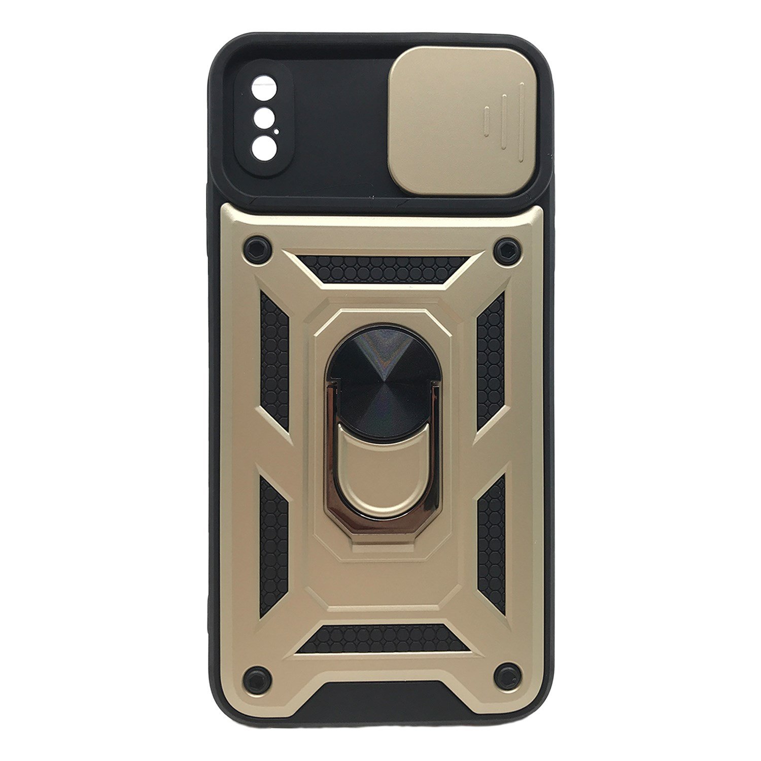 Nettech Apple iPhone XS Max Uyumlu Kızaklı Panzer Seri Arka Koruma Kılıf NT-86168