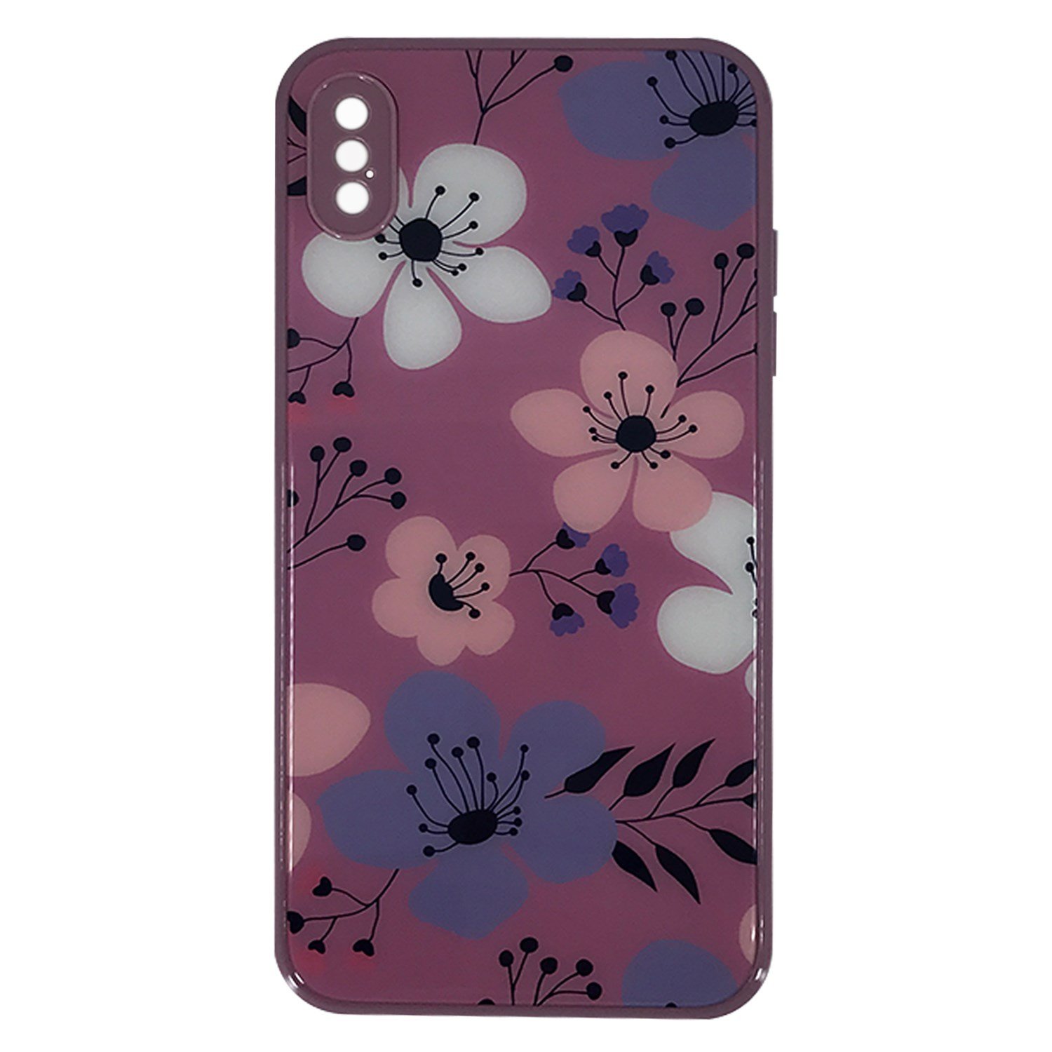 Nettech Apple iPhone XS Max Uyumlu Laser Baskı Desenli Arka Koruma Kılıf NT-87850