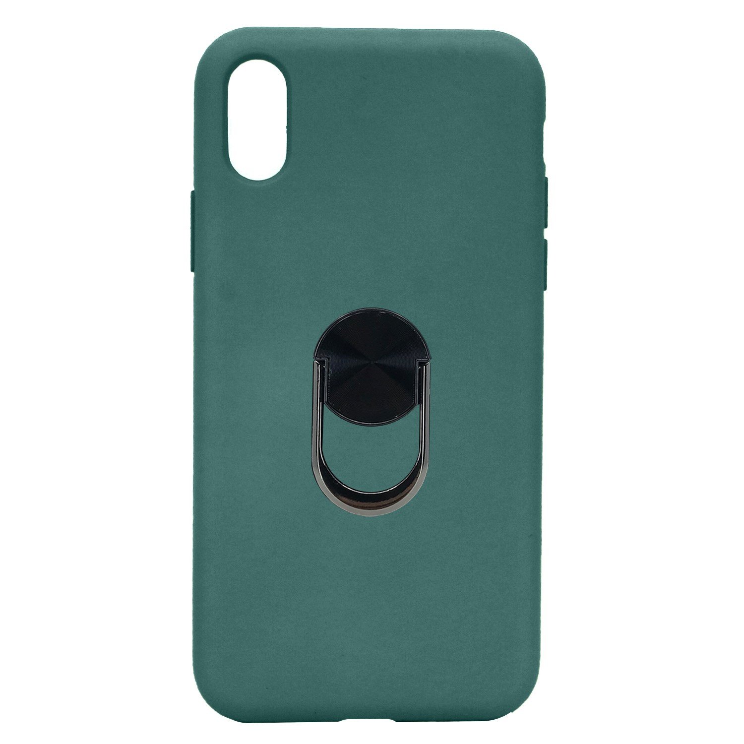 Nettech Apple iPhone XS Max Uyumlu Leather Ring Nano Arka Koruma Kılıf NT-82954