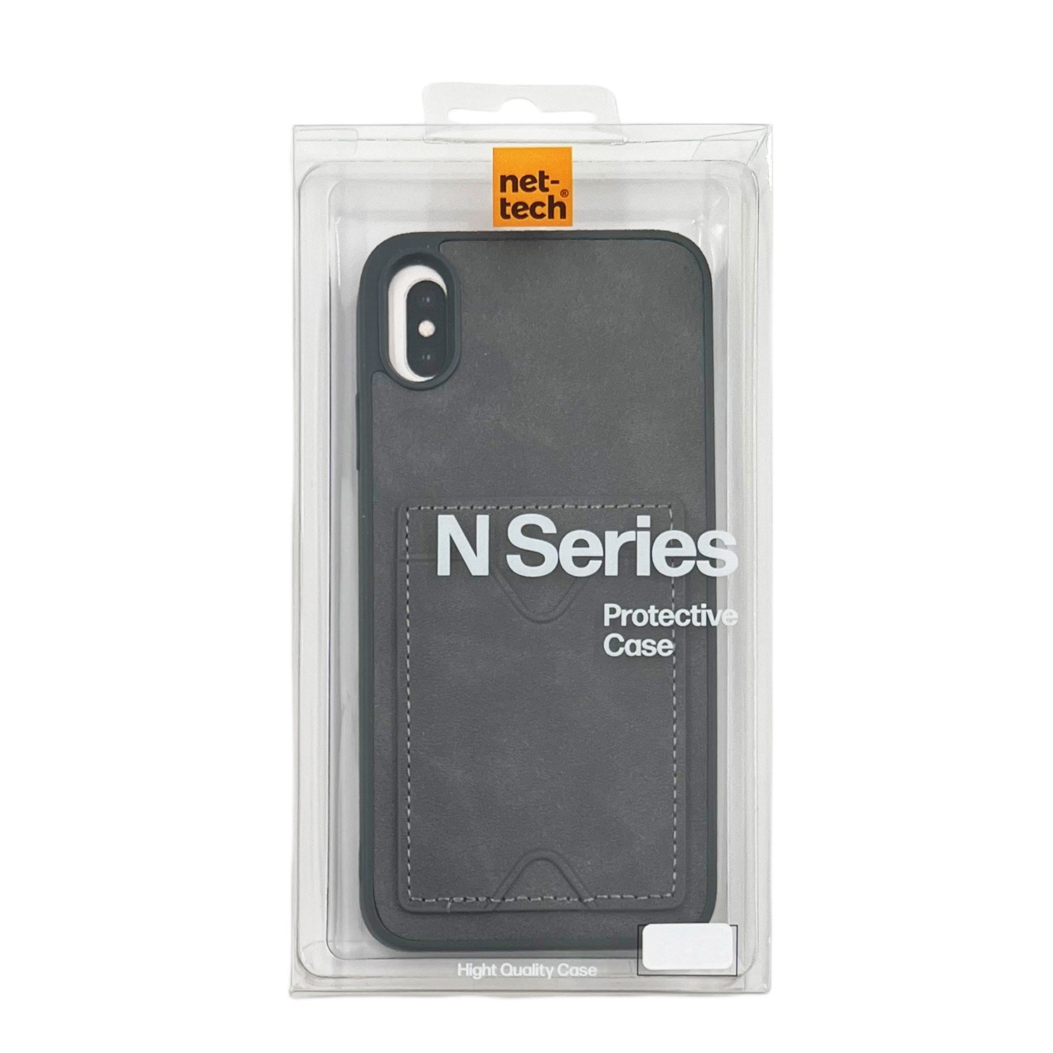 Nettech Apple iPhone XS Max Uyumlu NT-N028 Deri Kartlık Arka Koruma Kılıf NT-107073