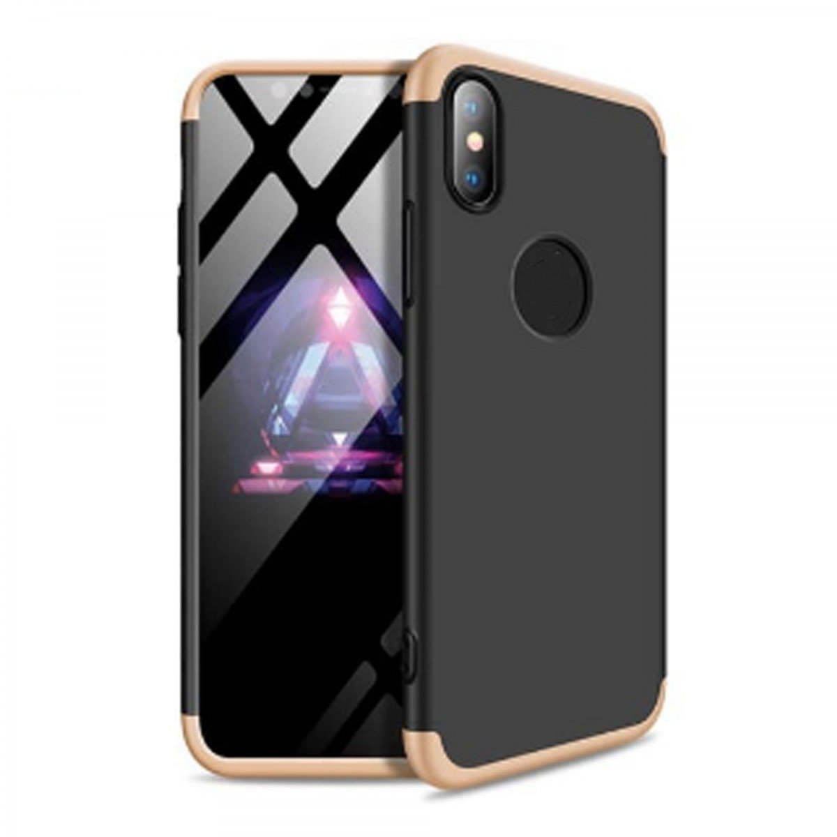 Nettech Apple iPhone XS Max Uyumlu Ön Arka Koruma Arka Koruma Kılıf VR-11843