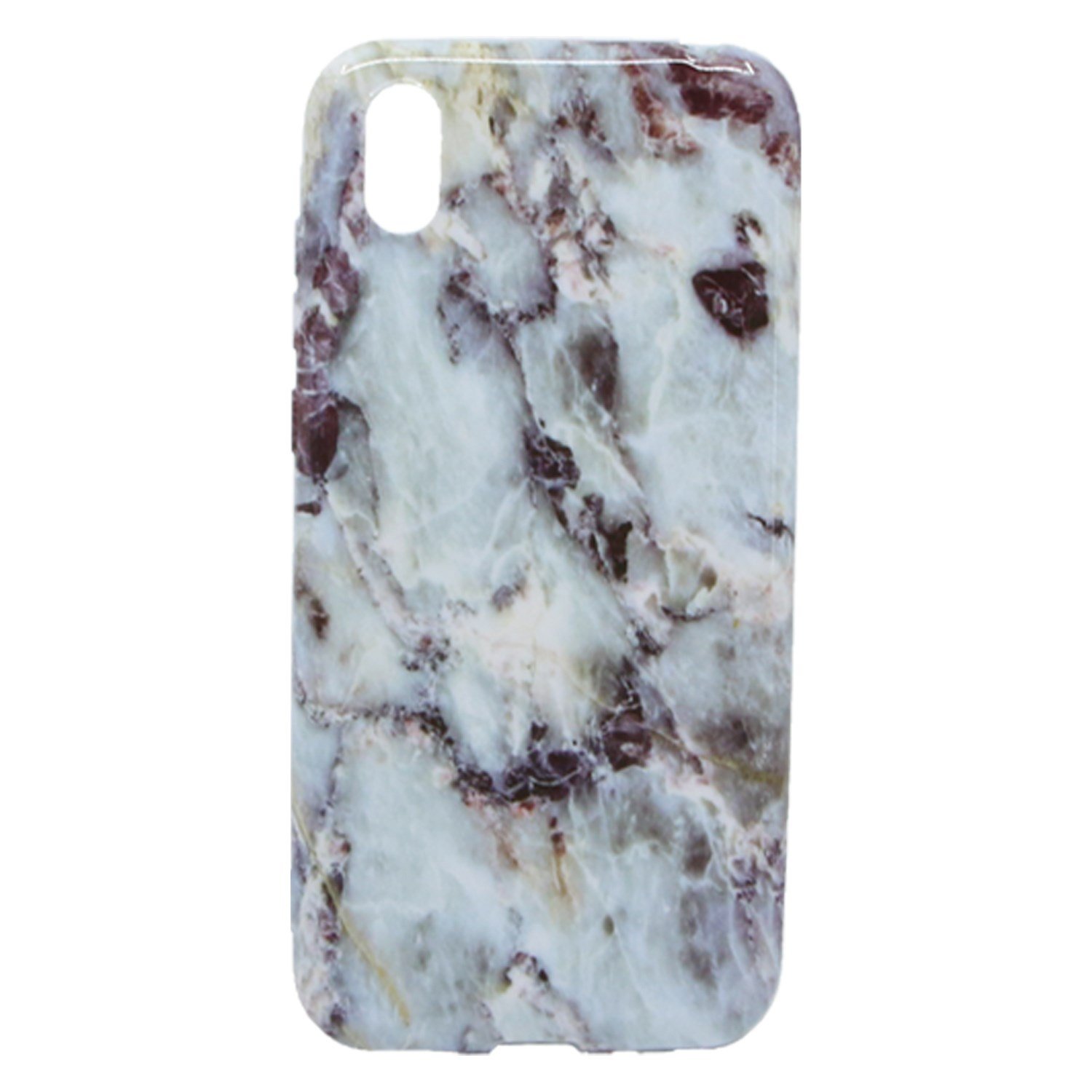 Nettech Apple iPhone XS Uyumlu Mermer Desenli Arka Koruma Kılıf NT-28592