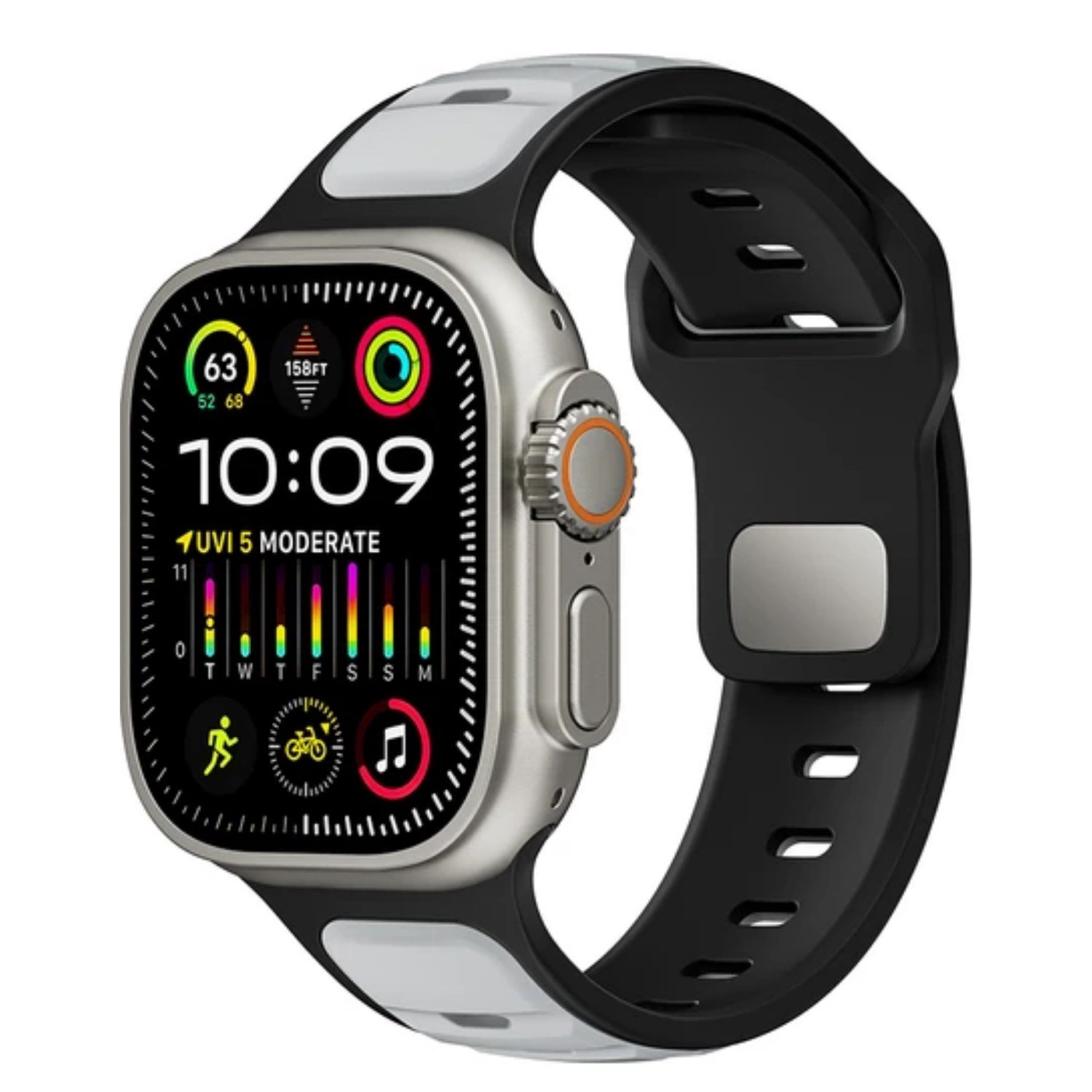 Nettech Apple Watch Seri 42/44 mm Uyumlu Silikon Kordon NT-115473