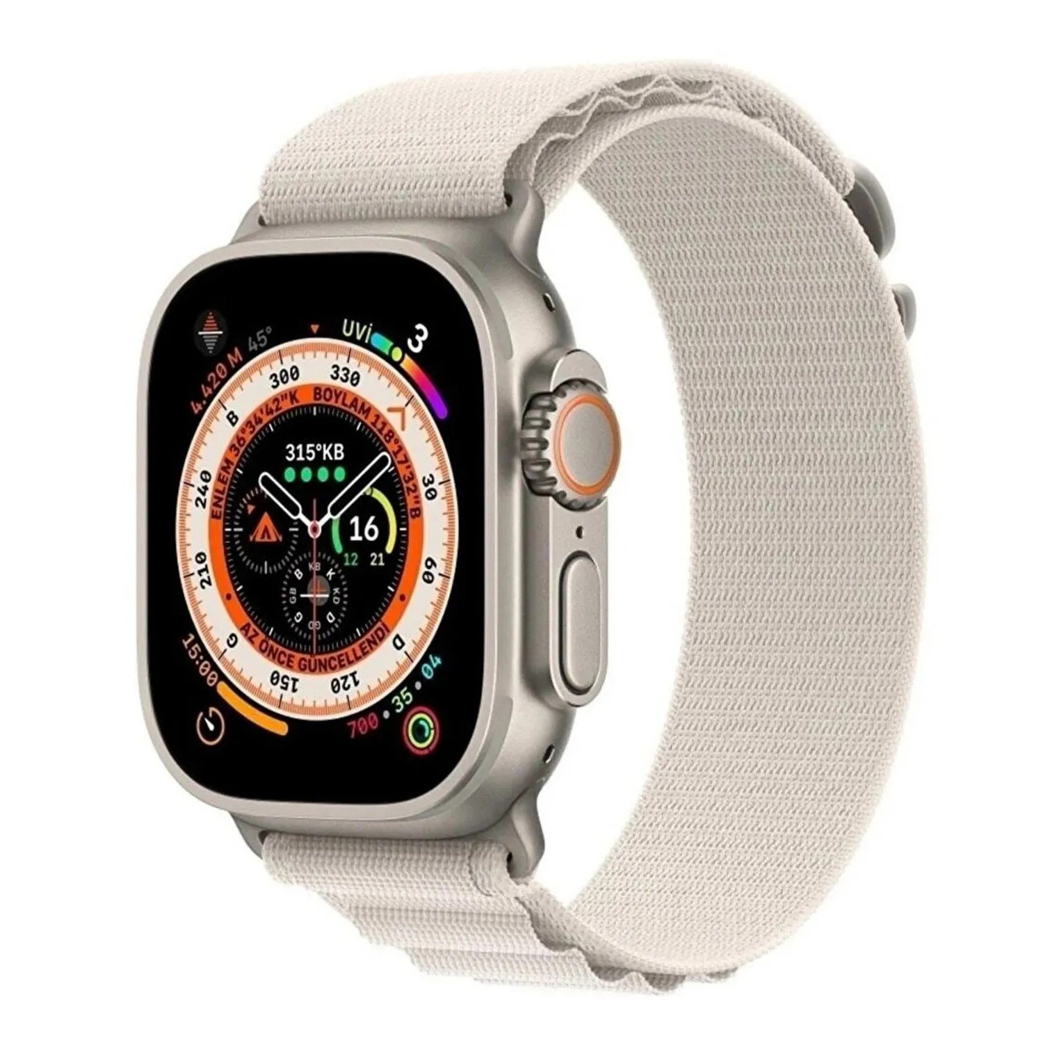Nettech Apple Watch Seri 42/44 mm Uyumlu Kumaş Kordon NT-100592
