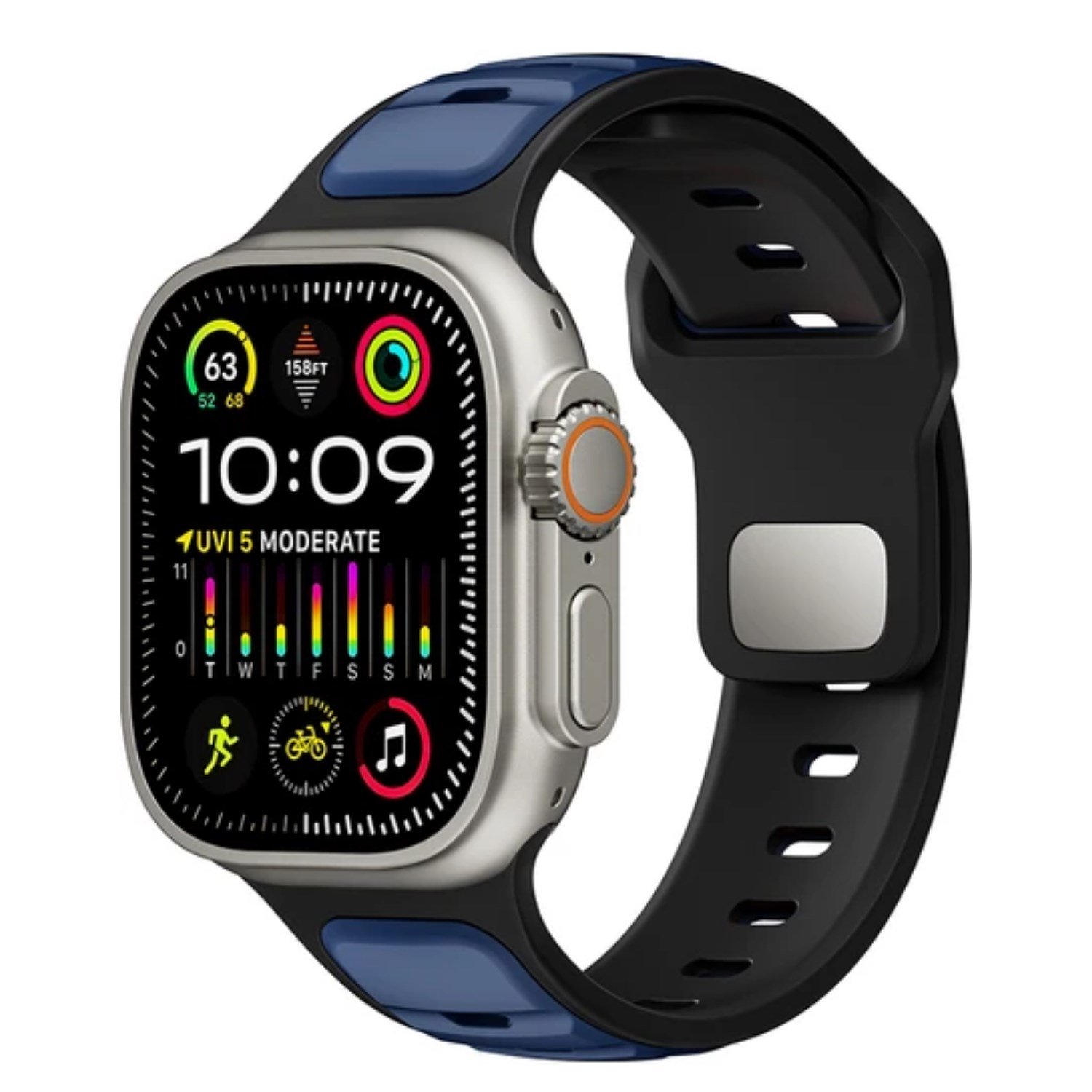 Nettech Apple Watch Seri 42/44 mm Uyumlu Silikon Kordon NT-115473
