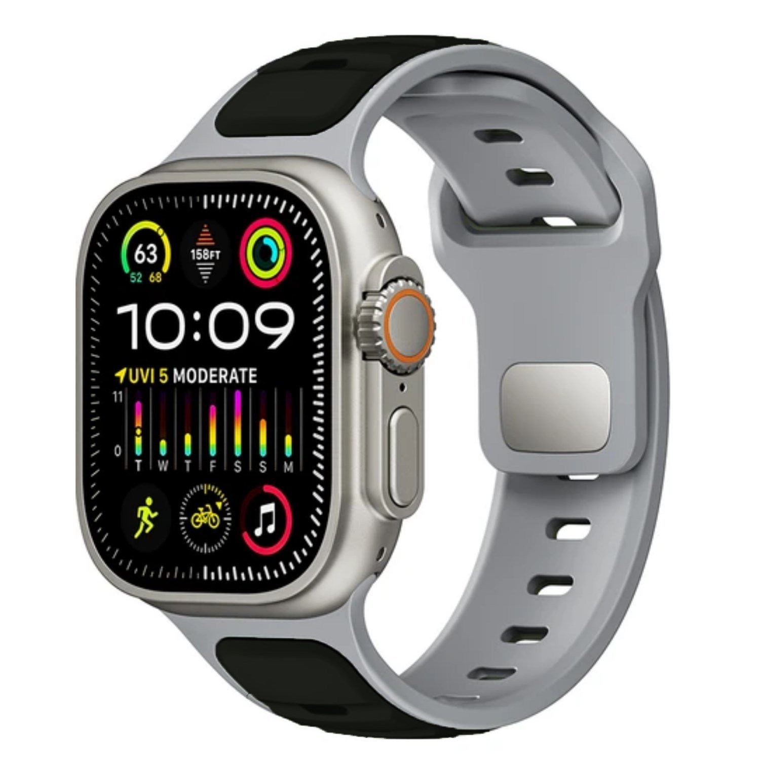 Nettech Apple Watch Seri 42/44 mm Uyumlu Silikon Kordon NT-115473