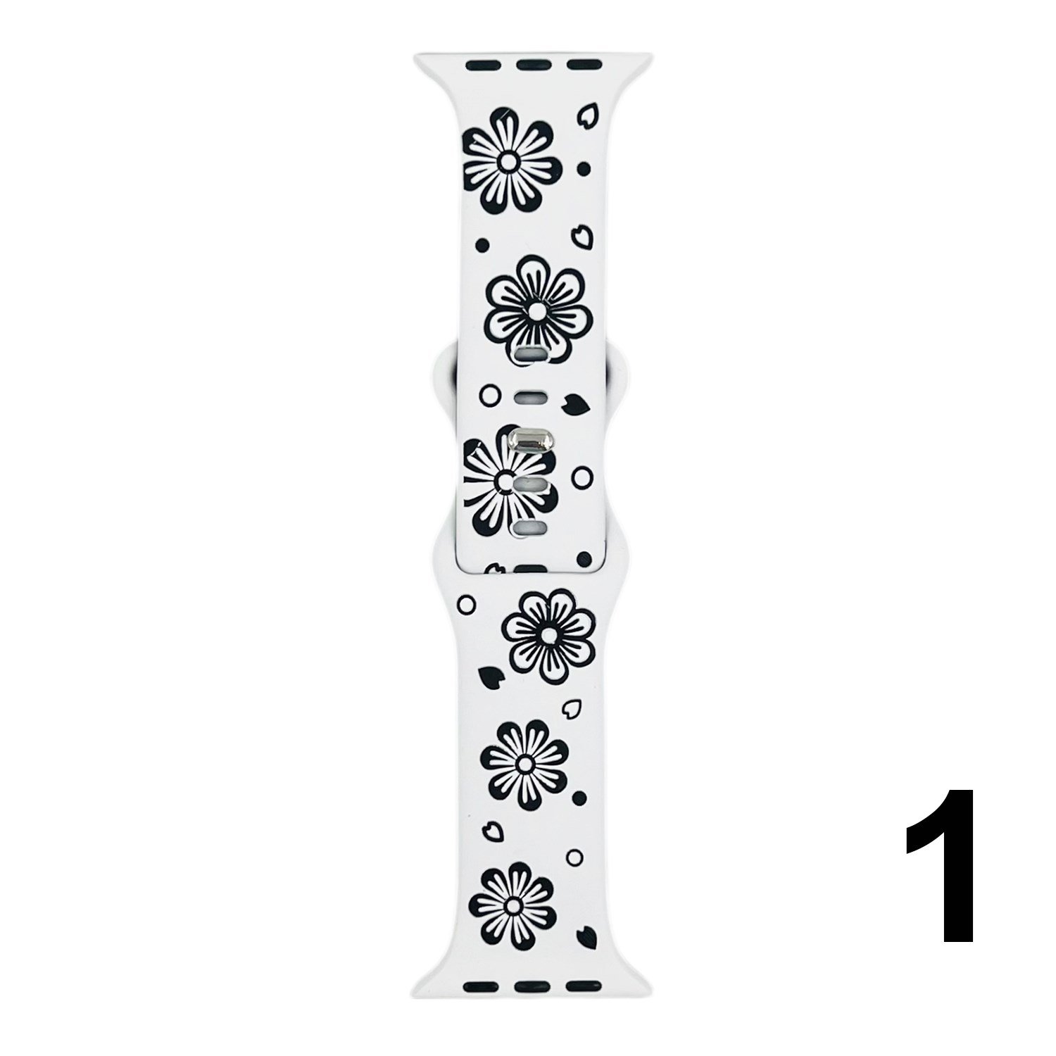 Nettech Apple Watch Seri 42/44 mm Uyumlu Desenli Silikon Kordon NT-115494