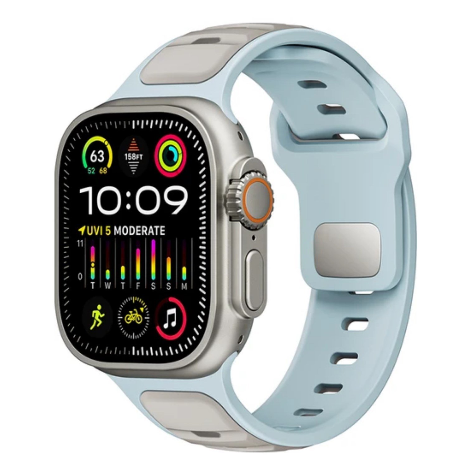 Nettech Apple Watch Seri 42/44 mm Uyumlu Silikon Kordon NT-115473