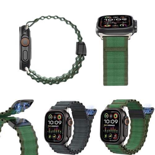 Nettech Apple Watch Series 10 46 mm Uyumlu Kumaş Kordon NT-112445