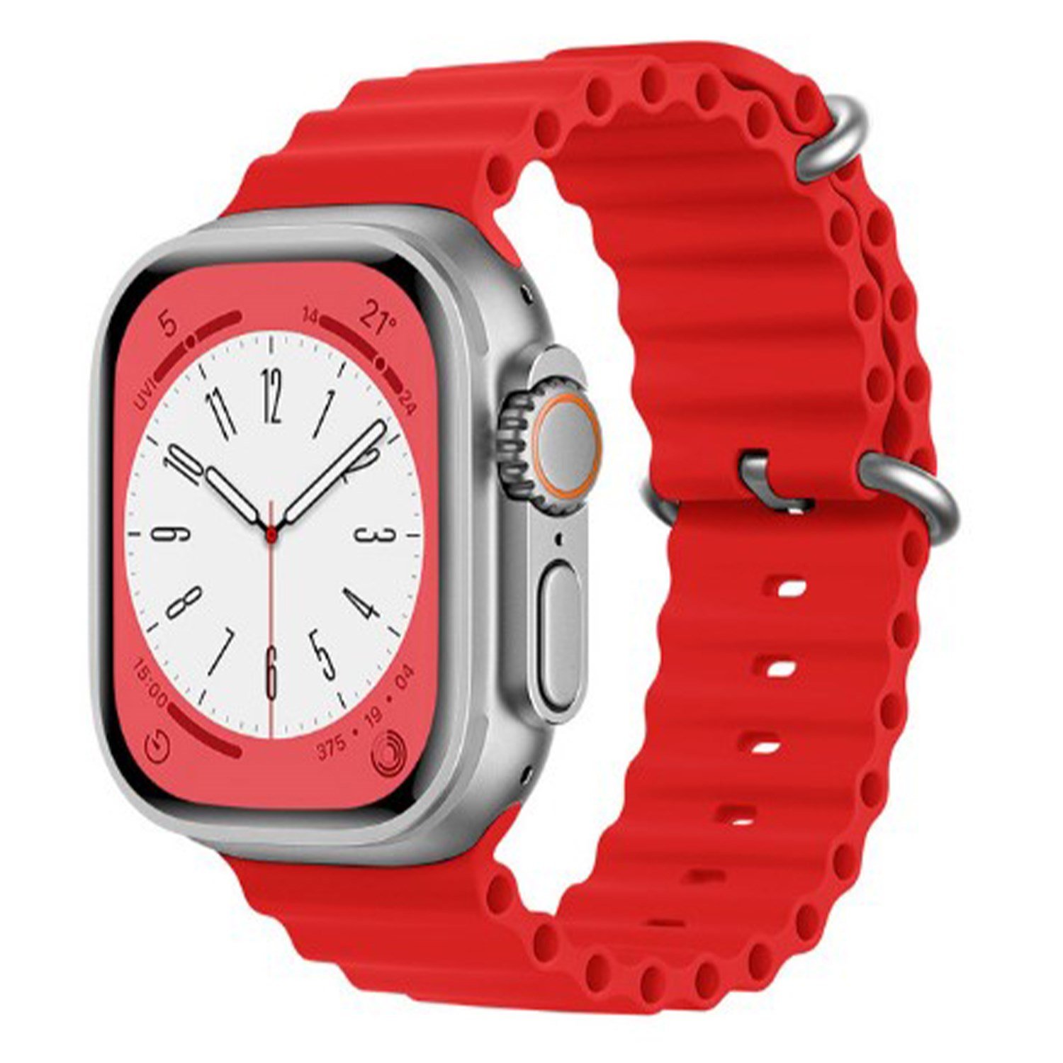 Nettech Apple Watch Series 41 mm Uyumlu Silikon Kordon NT-102963