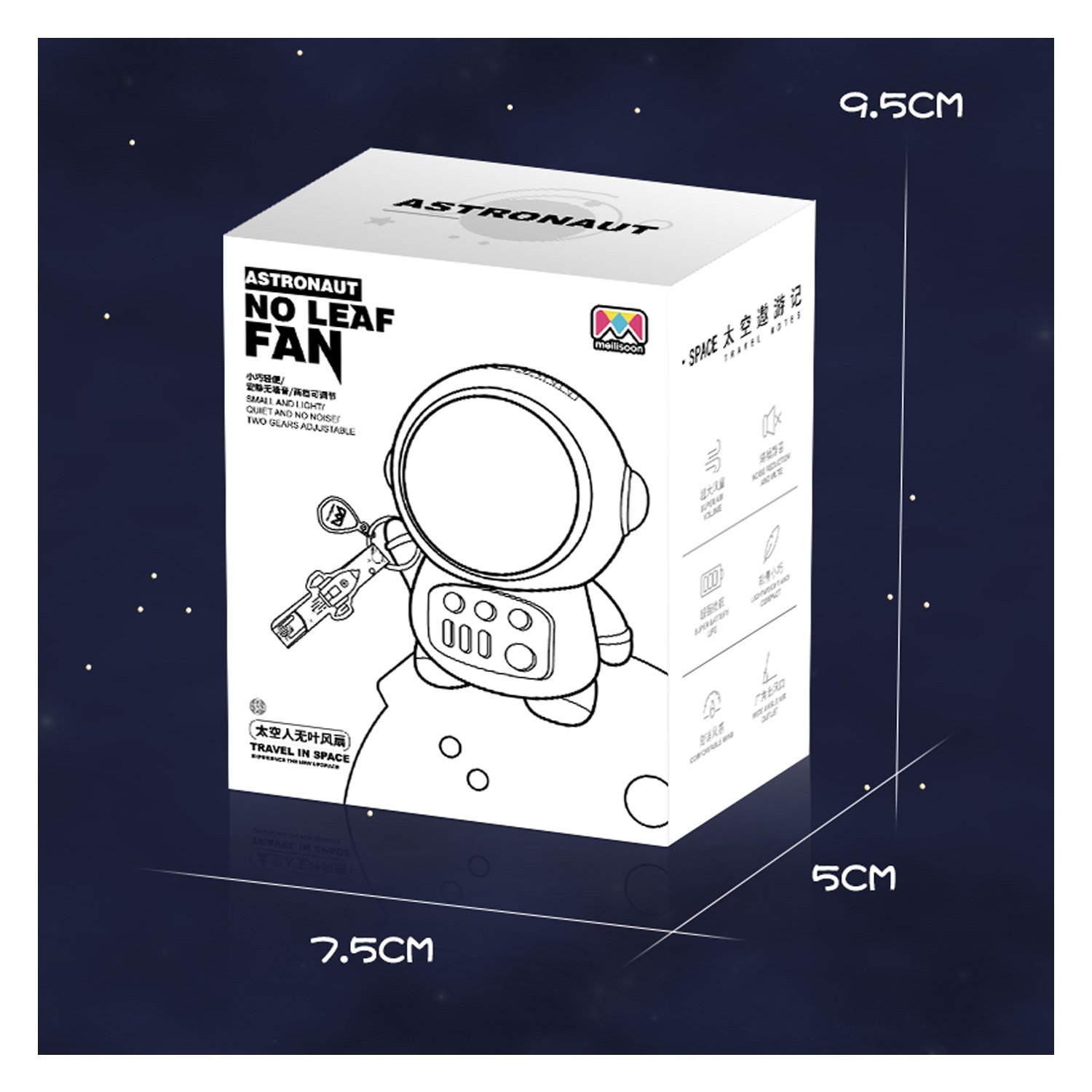 Nettech Astronot Ev-Ofis-Okul Portatif Fan NT-95877