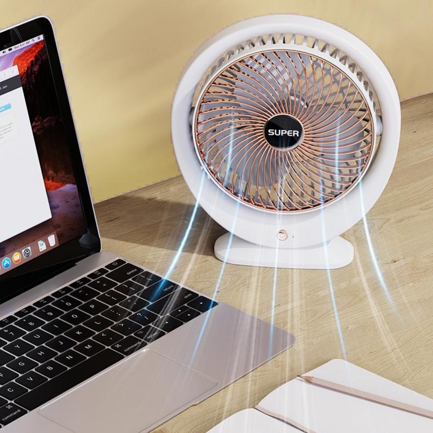 Nettech F7 Ev-Ofis-Okul Stand Tipi Mini Fan NT-114362