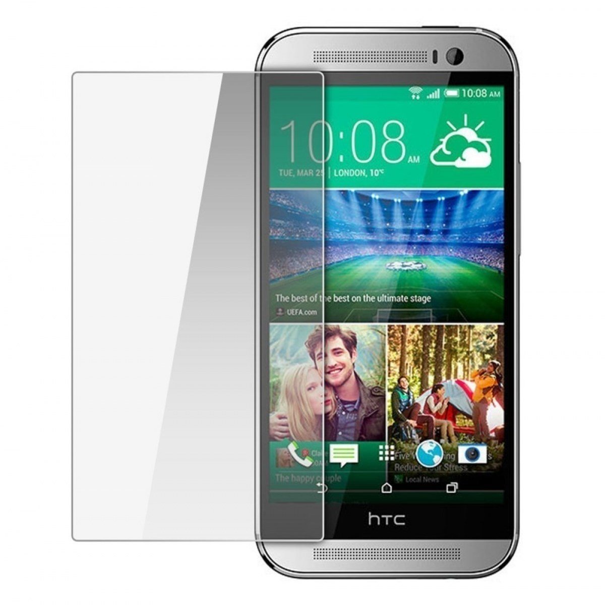 Nettech HTC One E8 Uyumlu Ön Koruma Cam Ekran Koruyucu NT-4019