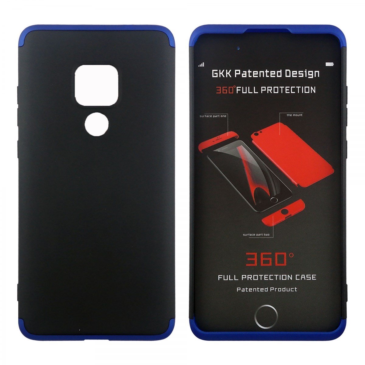 Nettech Huawei Mate 20 Uyumlu Ön Arka Koruma Arka Koruma Kılıf VR-11835
