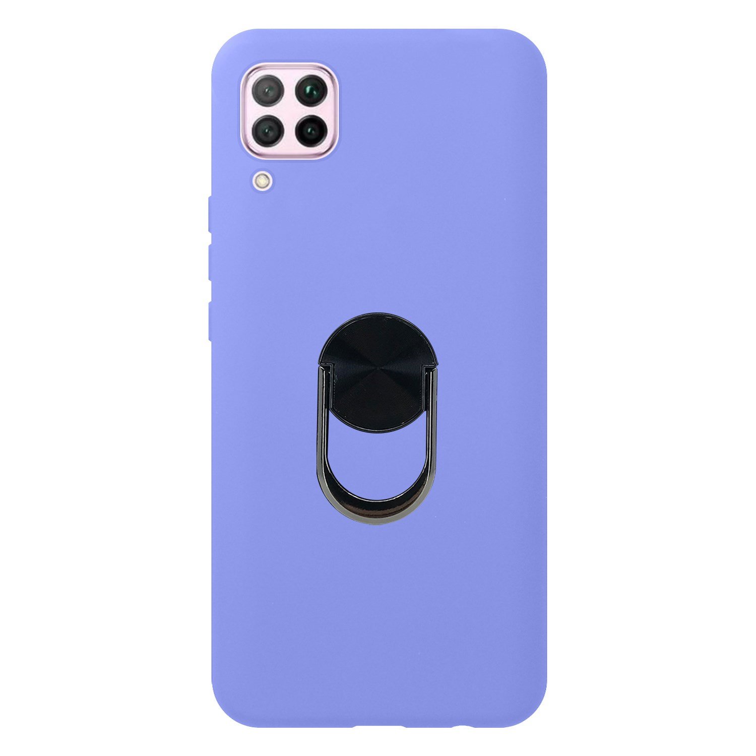 Nettech Huawei P40 Lite Uyumlu Leather Ring Nano Arka Koruma Kılıf NT-83084