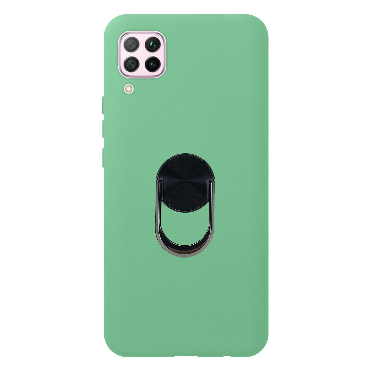 Nettech Huawei P40 Lite Uyumlu Leather Ring Nano Arka Koruma Kılıf NT-83084