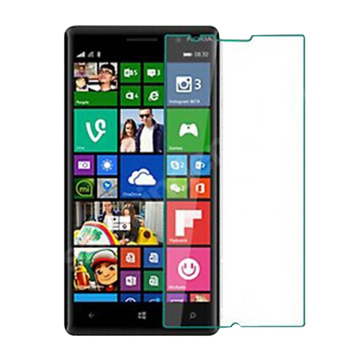 Nettech Nokia Lumia 830 Uyumlu Ön Koruma Cam Ekran Koruyucu NT-18316