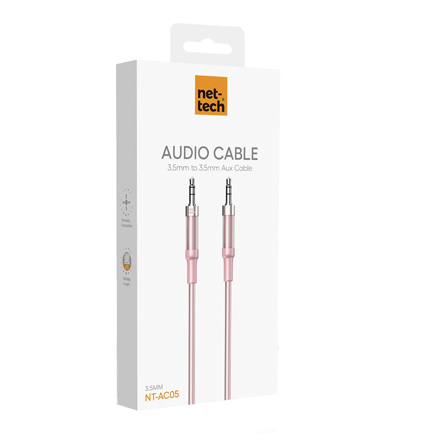 Nettech NT-AC05 3.5mm Plastik 100 Cm Aux Kablo NT-108324