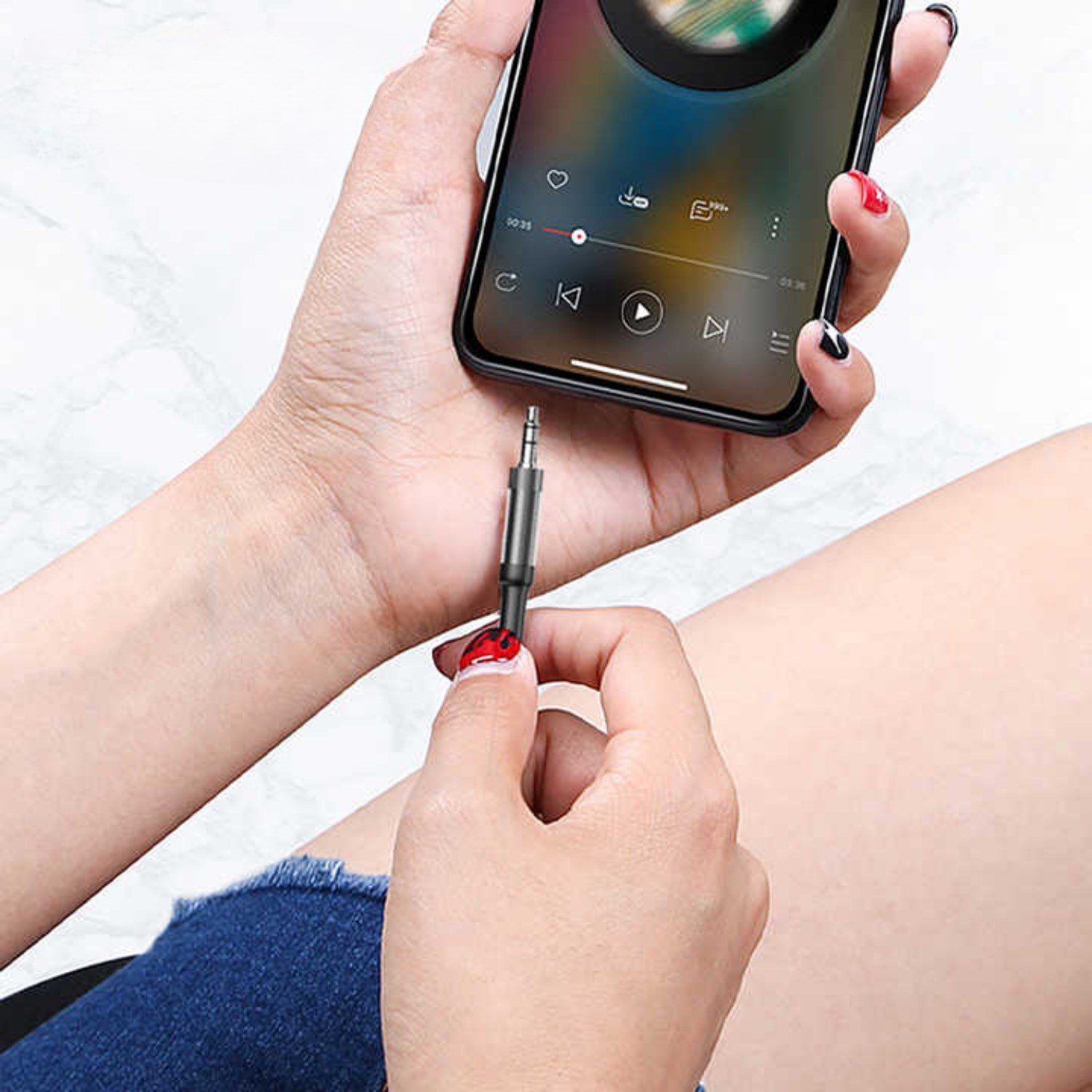 Nettech NT-AC05 3.5mm Plastik 100 Cm Aux Kablo NT-108324