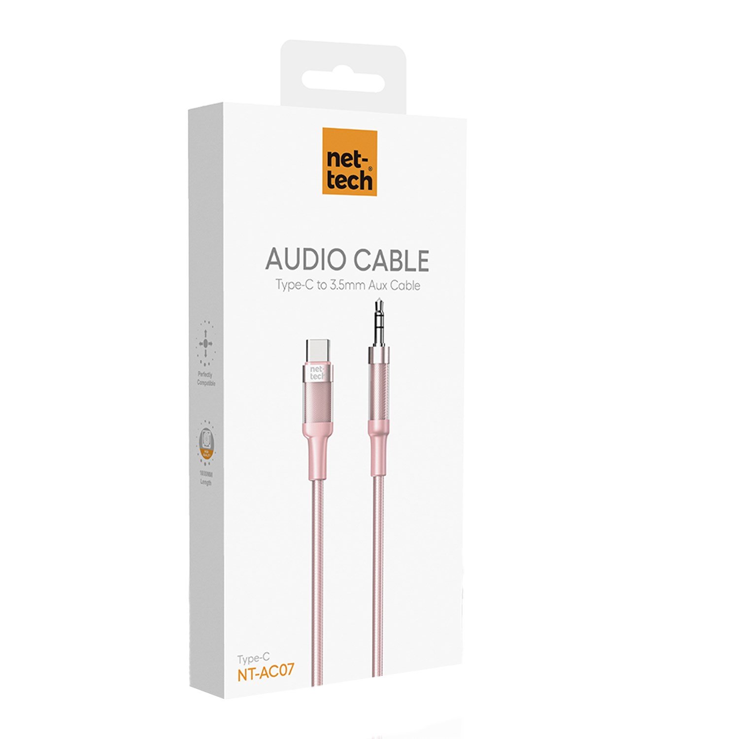 Nettech NT-AC07 Plastik 100 Cm Type-C To Aux Kablosu NT-108330