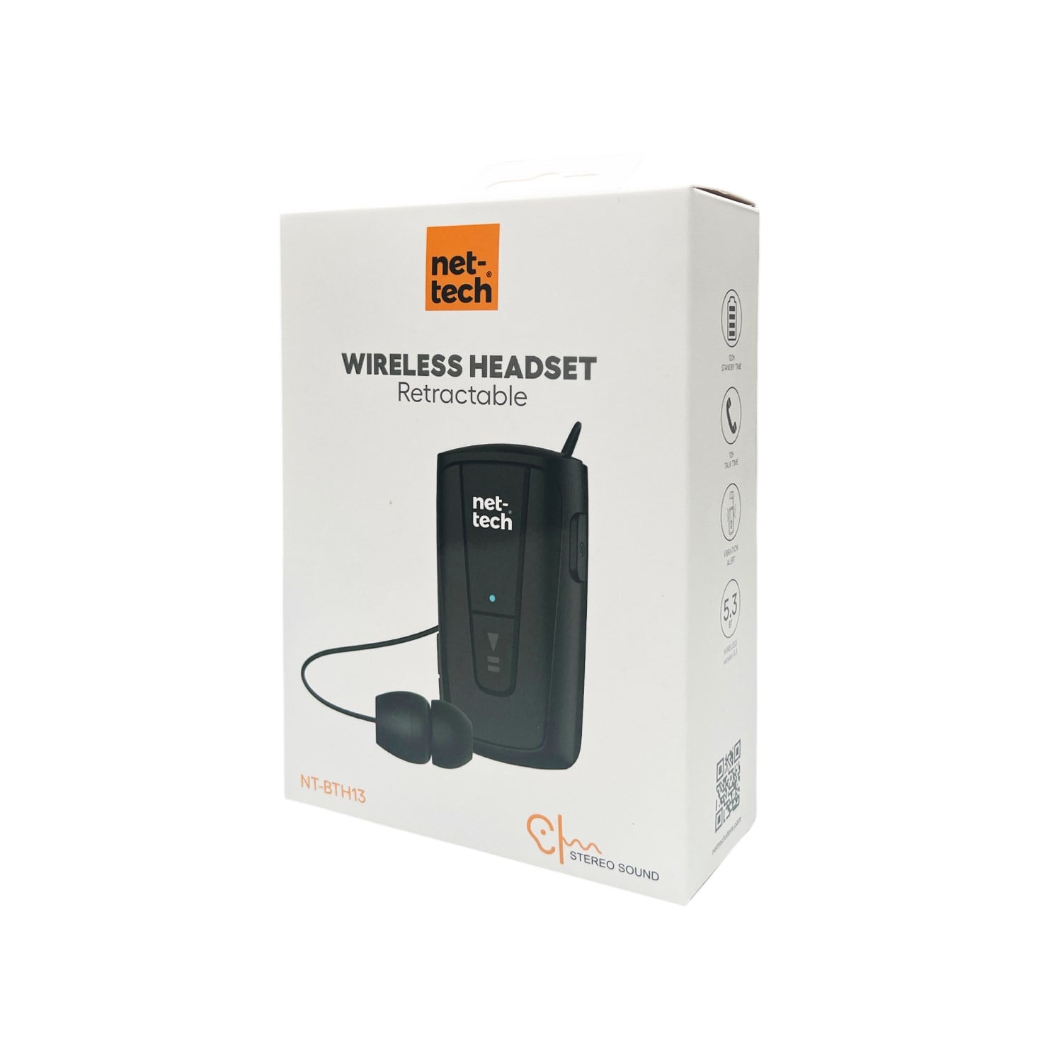 Nettech NT-BTH13 Makaralı Kulakiçi Bluetooth Kulaklık NT-88407