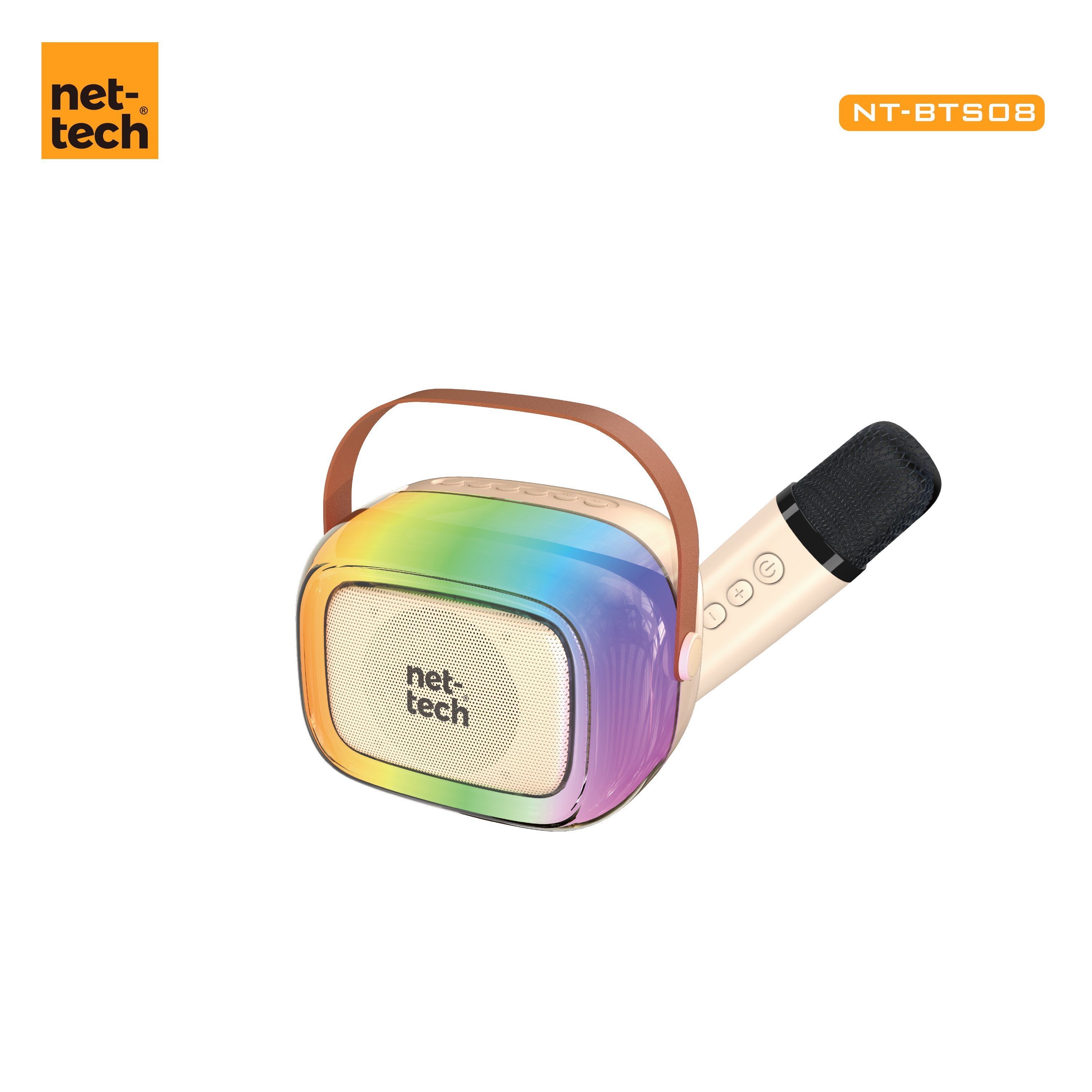 Nettech NT-BTS08 Rgb Karaoke Box Kablosuz Hoparlör - Speaker NT-BTS08
