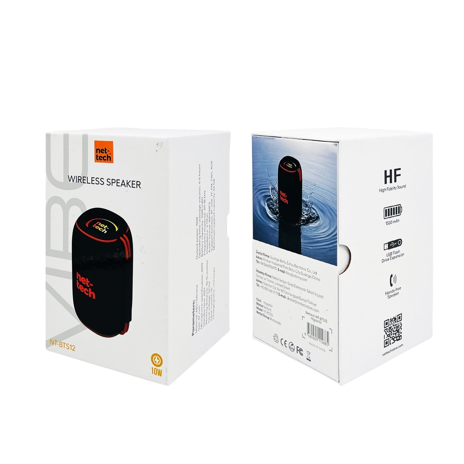 Nettech NT-BTS12 Party Box Kablosuz Hoparlör - Speaker NT-BTS12