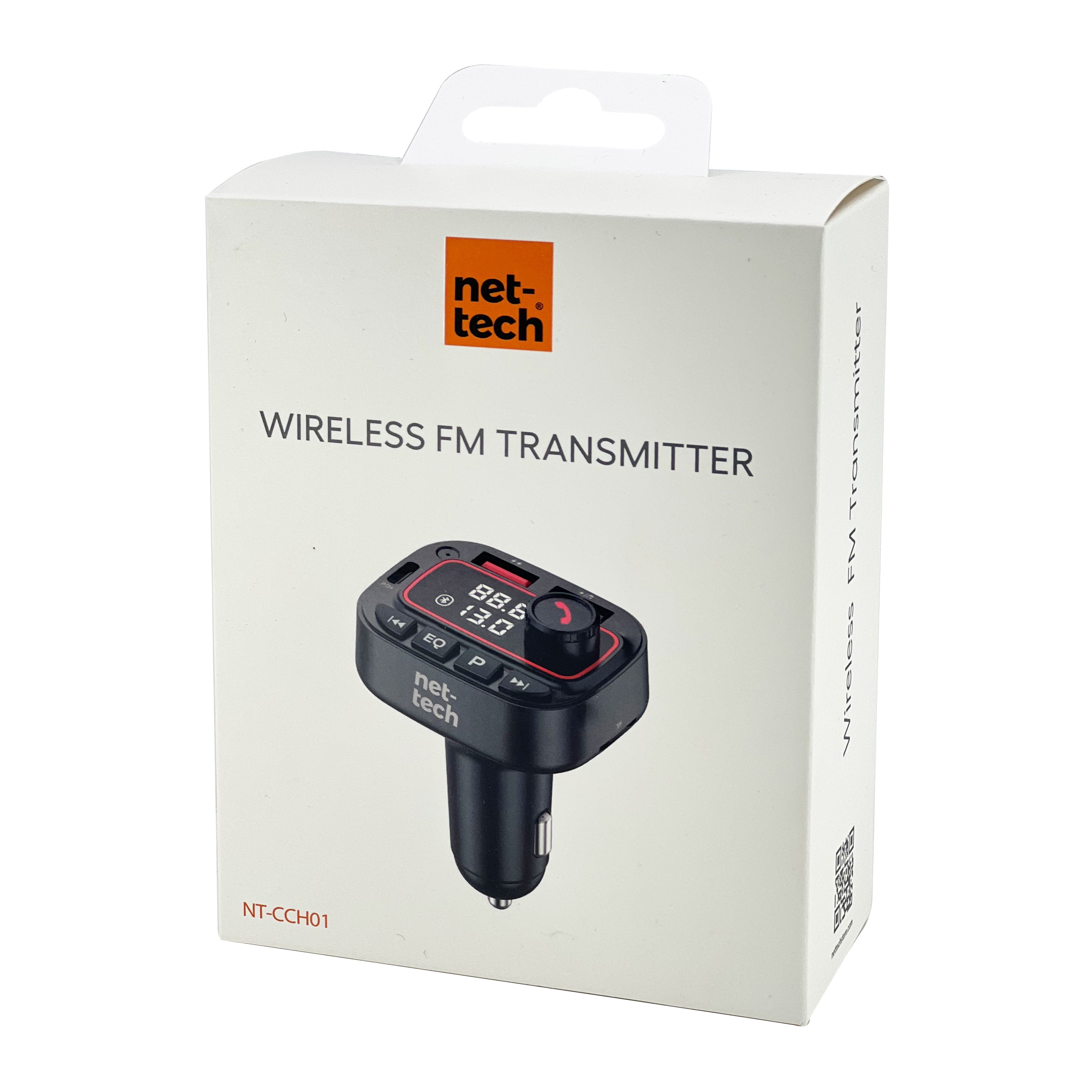 Nettech NT-CCH01 30W Bluetooth FM Transmitter Araç Şarj Aleti NT-CCH01