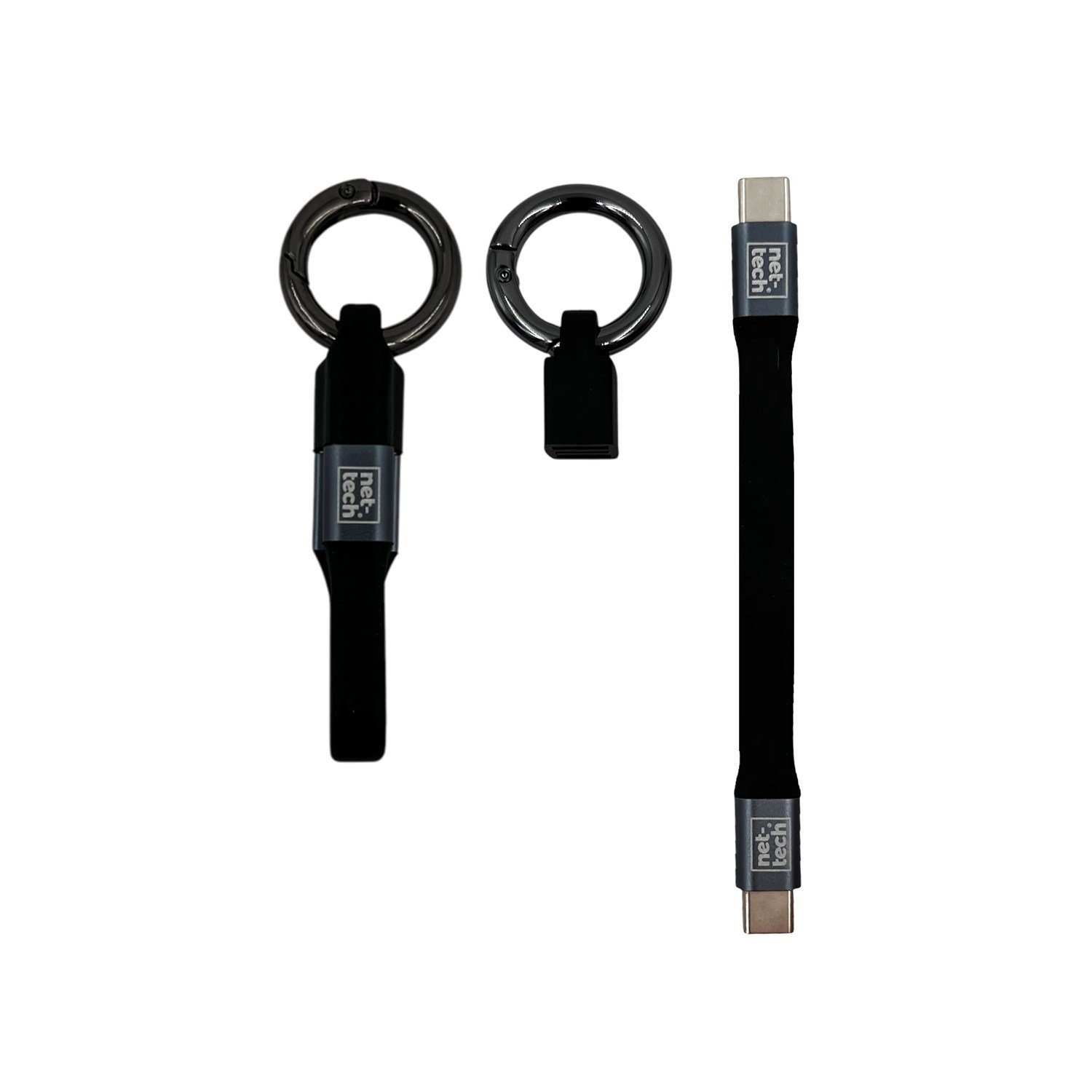 Nettech NT-DC18 PD 65W Plastik 20 Cm Type-C To Type-C Şarj ve Data Kablosu NT-DC18