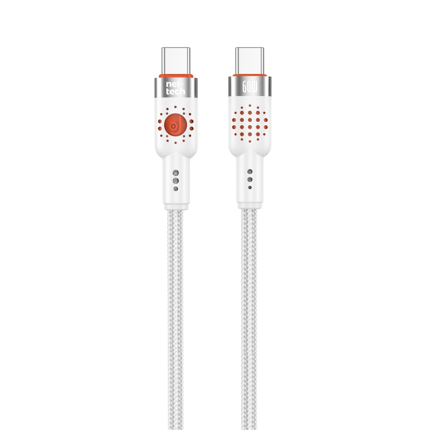 Nettech NT-DC32 60W Plastik 100 Cm Type-C To Type-C Şarj ve Data Kablosu NT-108296